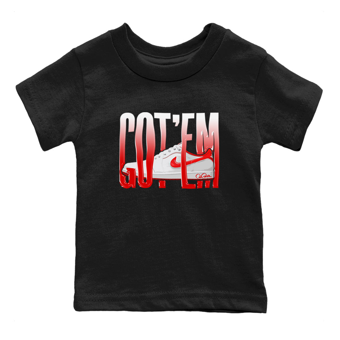 Wiggling Gotem snkmatch Tee Kids - Air Jordan 1 University Red