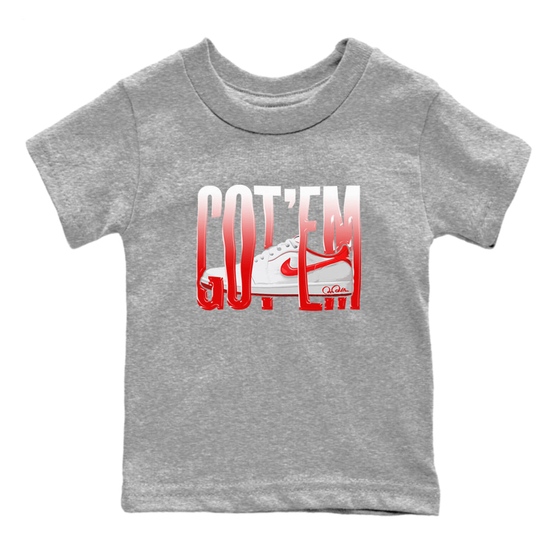Wiggling Gotem snkmatch Tee Kids - Air Jordan 1 University Red