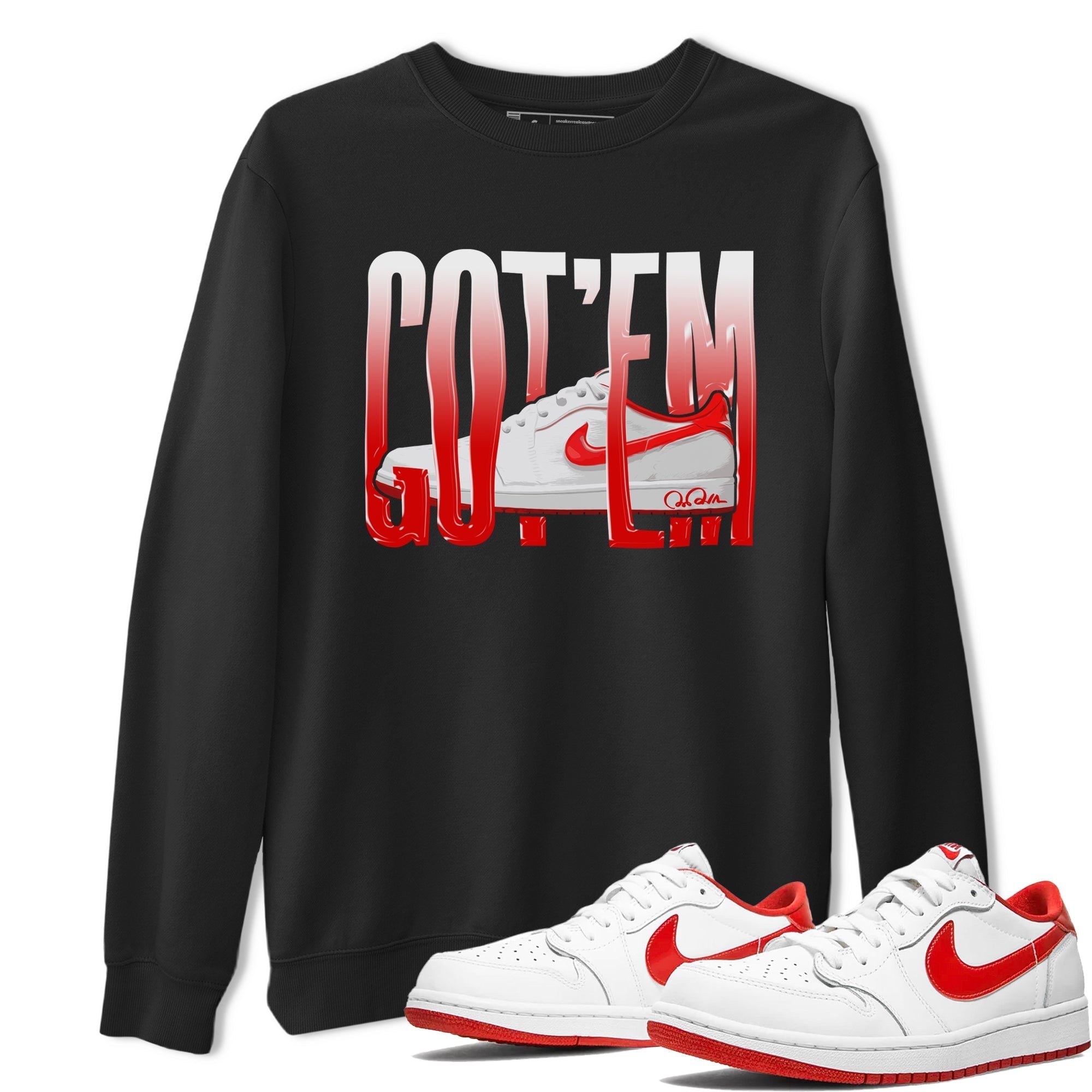 Wiggling Gotem snkmatch Tee - Air Jordan 1 University Red