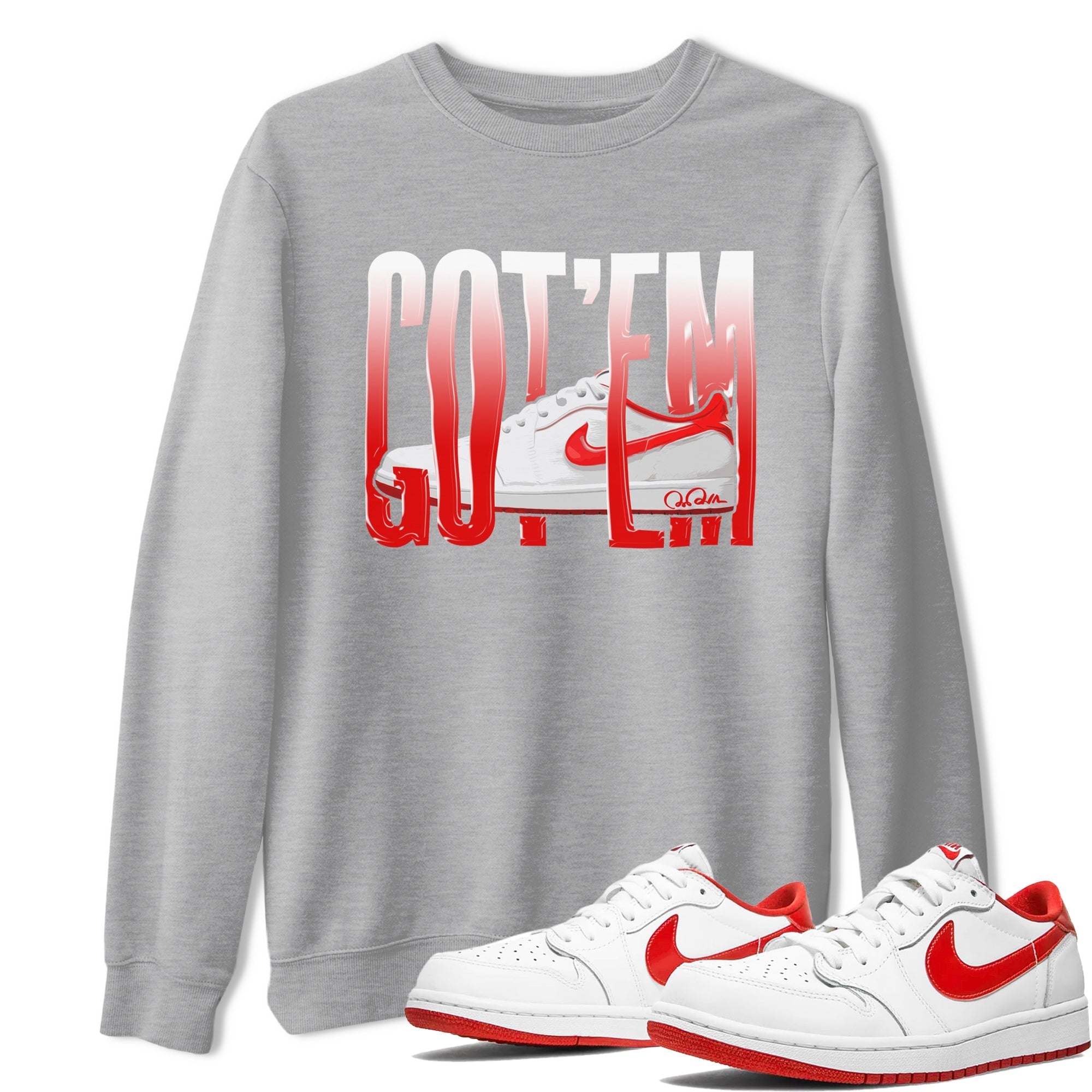 Wiggling Gotem snkmatch Tee - Air Jordan 1 University Red