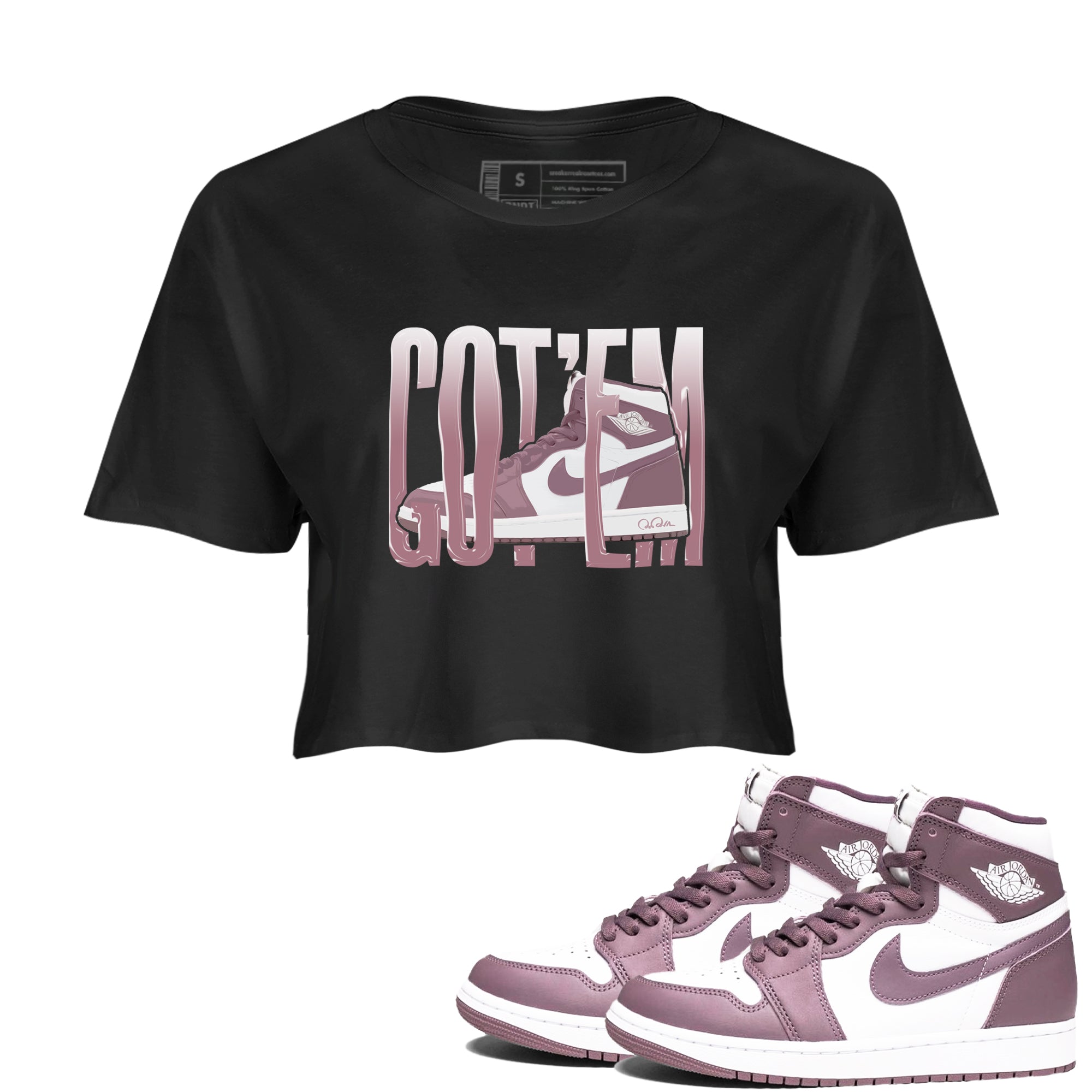 Wiggling Gotem snkmatch Women's Top - Air Jordan 1 Mauve