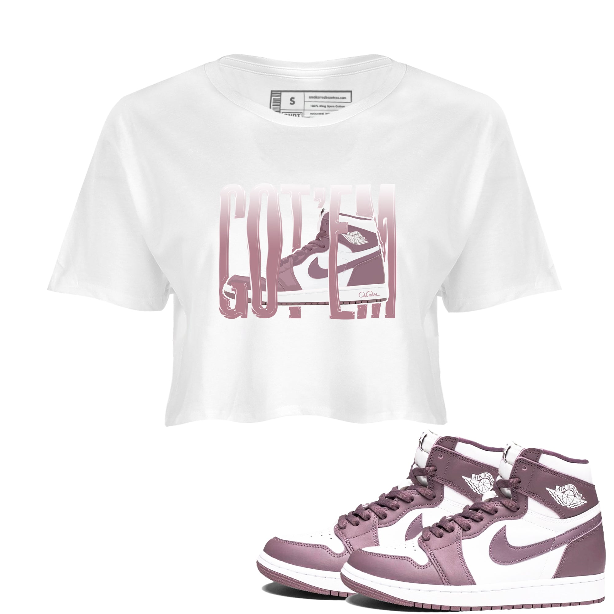 Wiggling Gotem snkmatch Women's Top - Air Jordan 1 Mauve