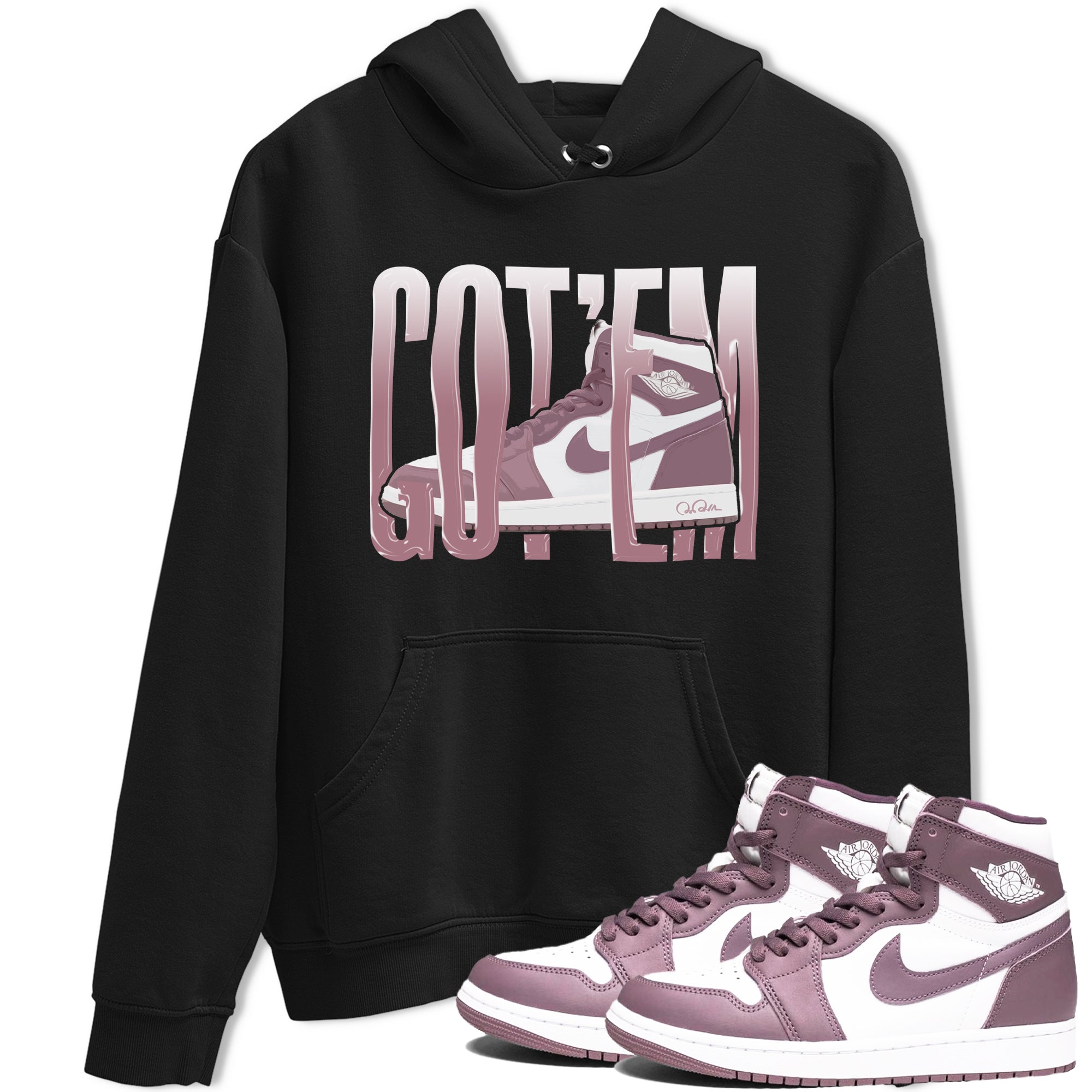 Wiggling Gotem snkmatch Tee - Air Jordan 1 Mauve