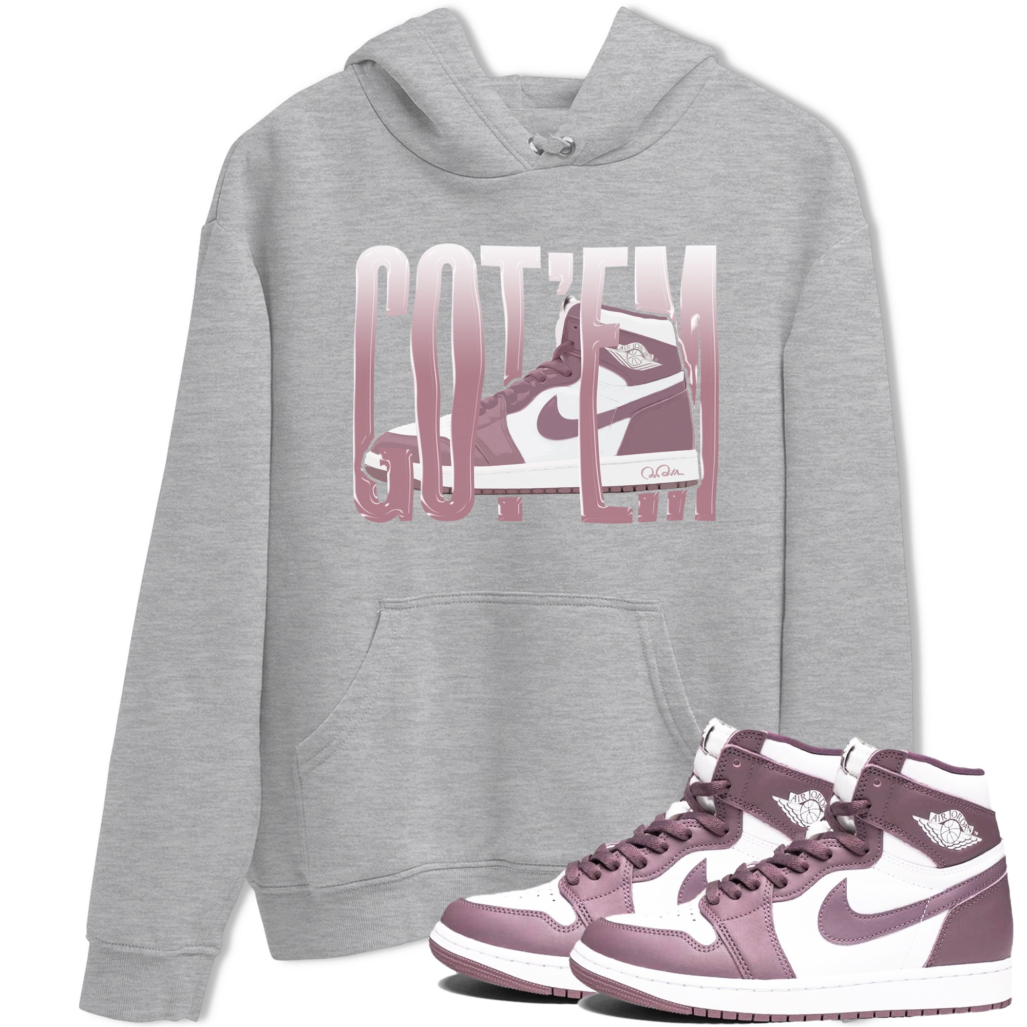 Wiggling Gotem snkmatch Tee - Air Jordan 1 Mauve