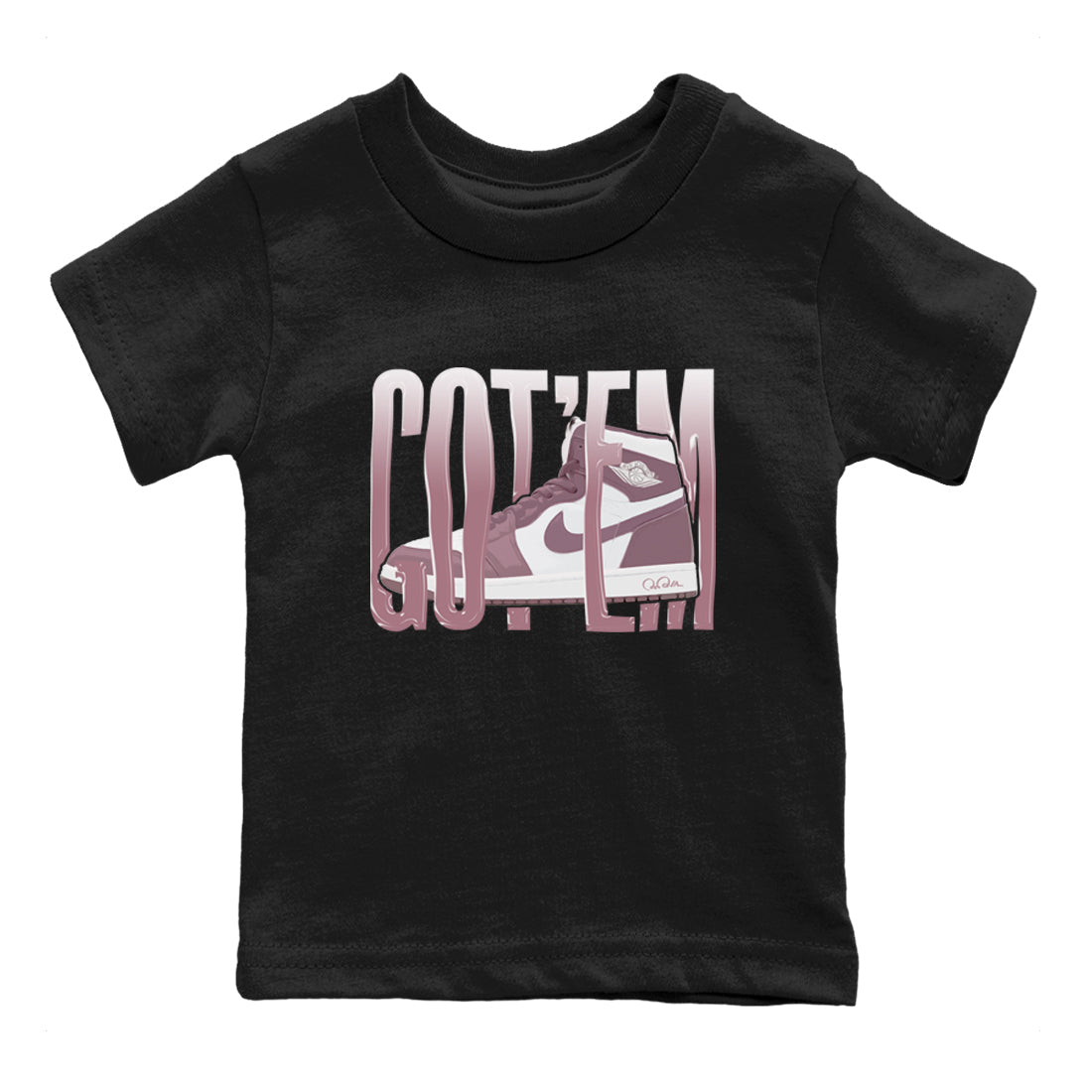 Wiggling Gotem snkmatch Tee Kids - Air Jordan 1 Mauve