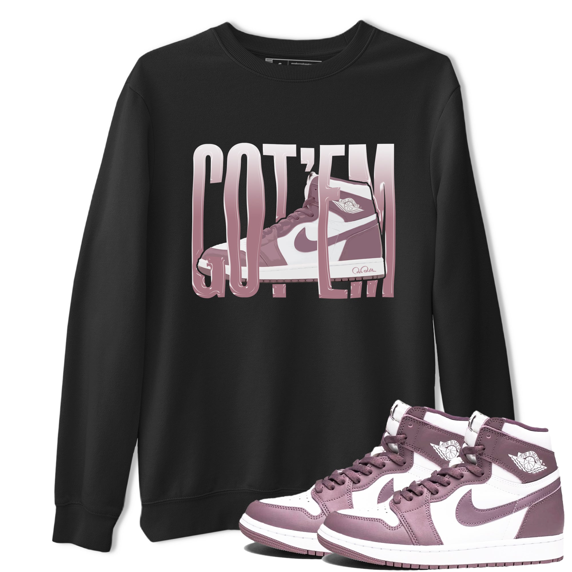 Wiggling Gotem snkmatch Tee - Air Jordan 1 Mauve
