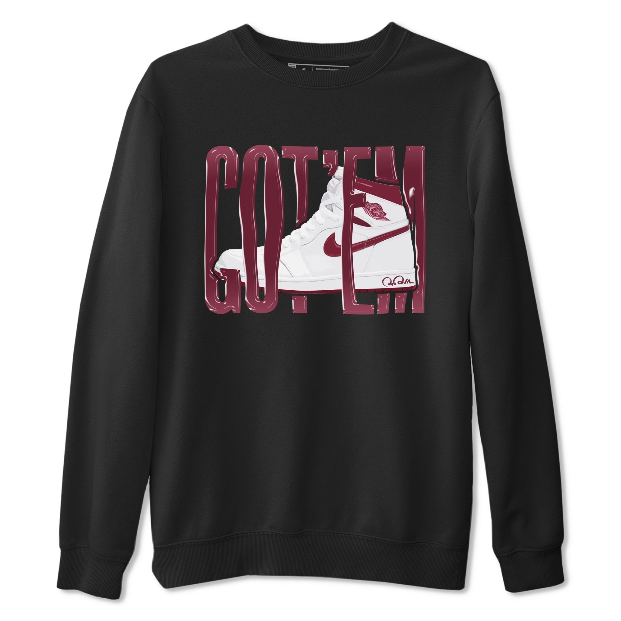 Wiggling Gotem snkmatch Tee - Air Jordan 1 Metallic Burgundy