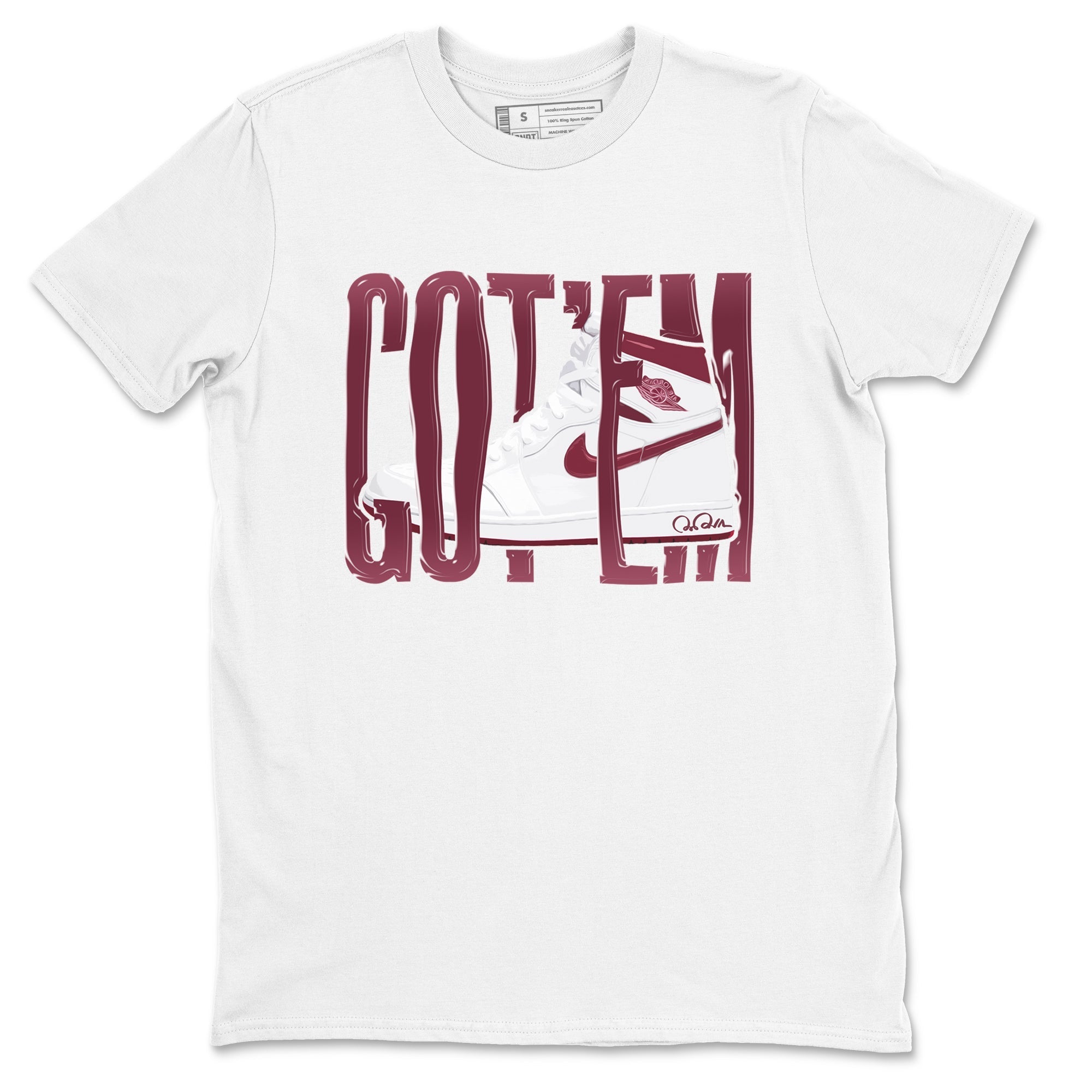 Wiggling Gotem snkmatch Tee - Air Jordan 1 Metallic Burgundy