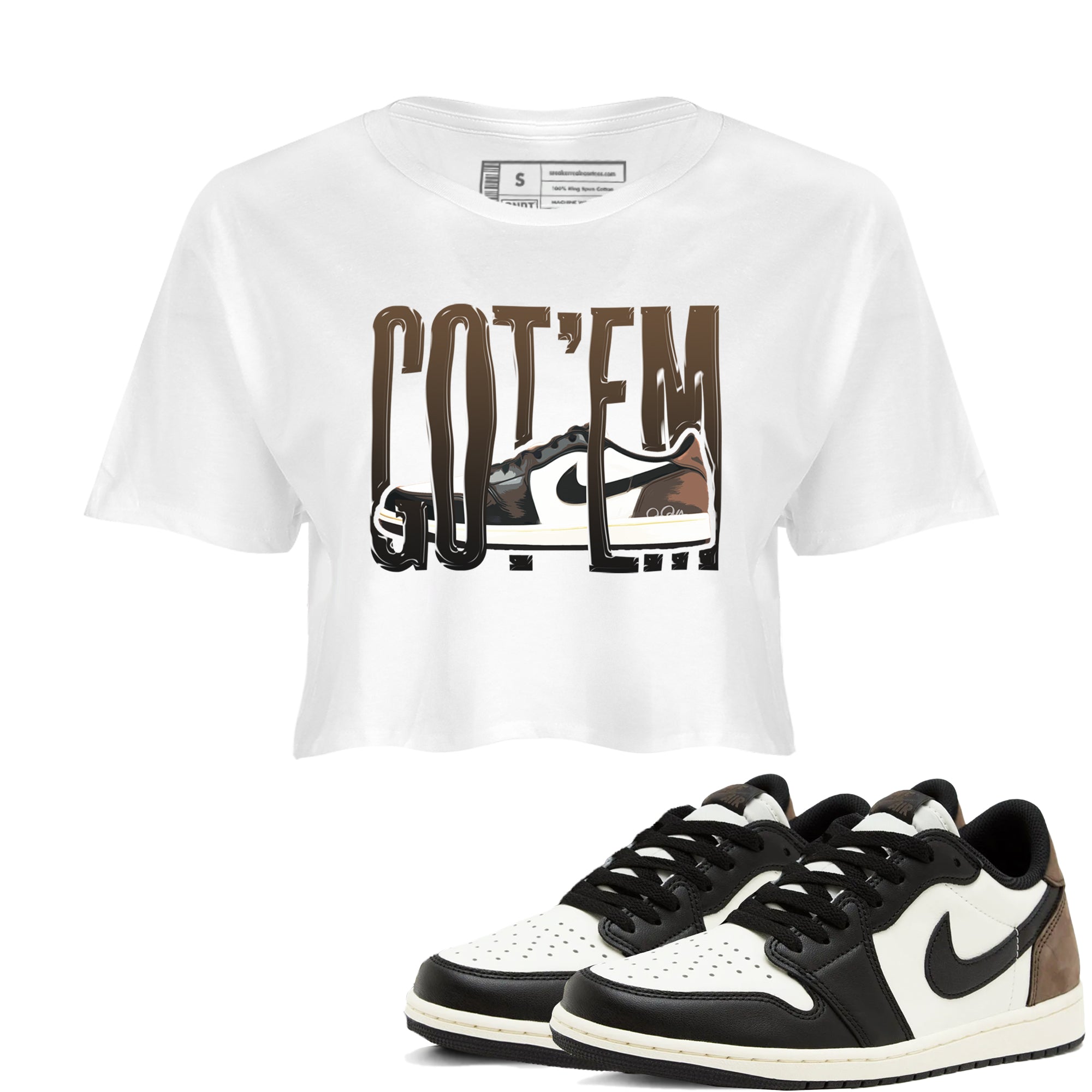 Wiggling Gotem snkmatch Women's Top - Air Jordan 1 Mocha