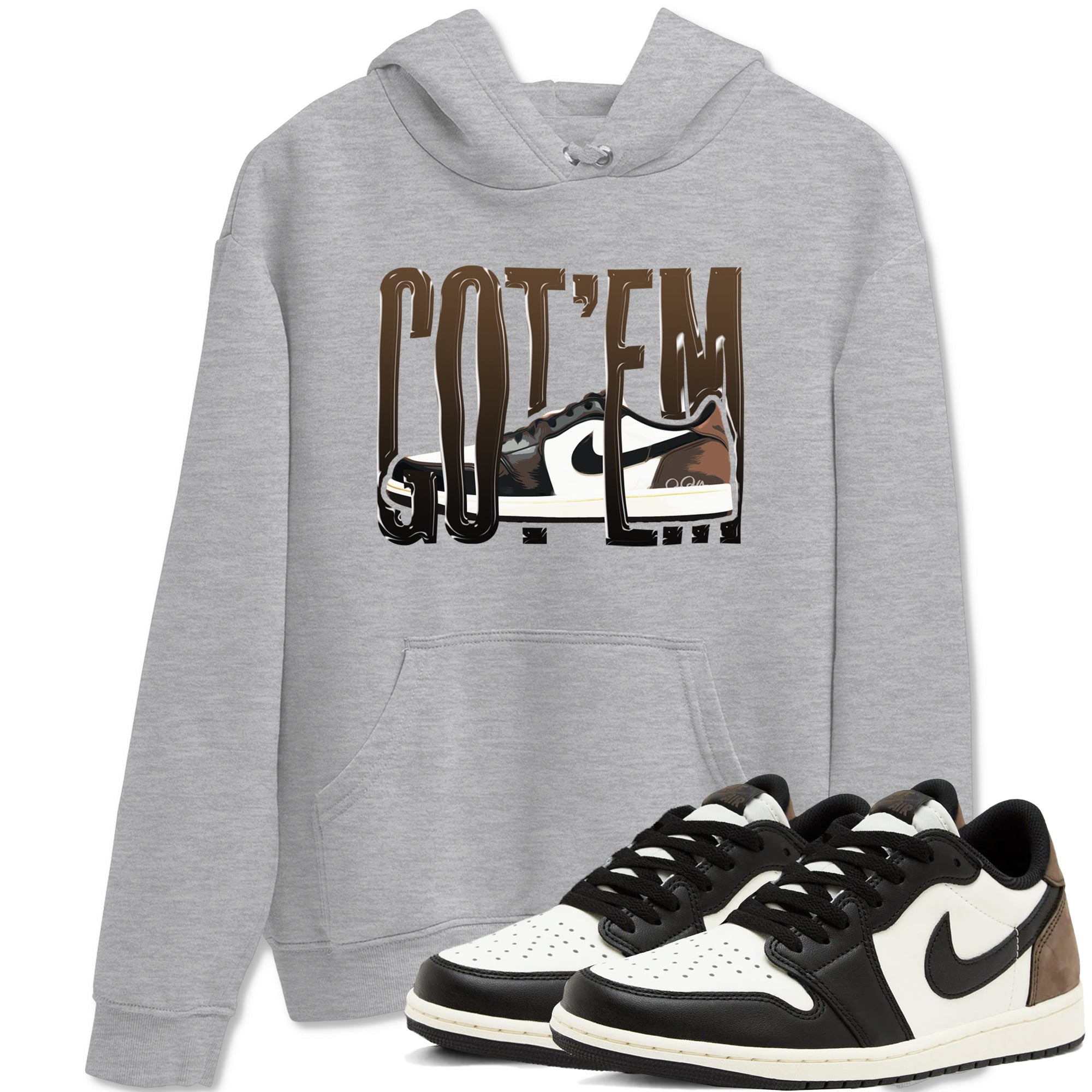 Wiggling Gotem snkmatch Tees - Air Jordan 1 Mocha