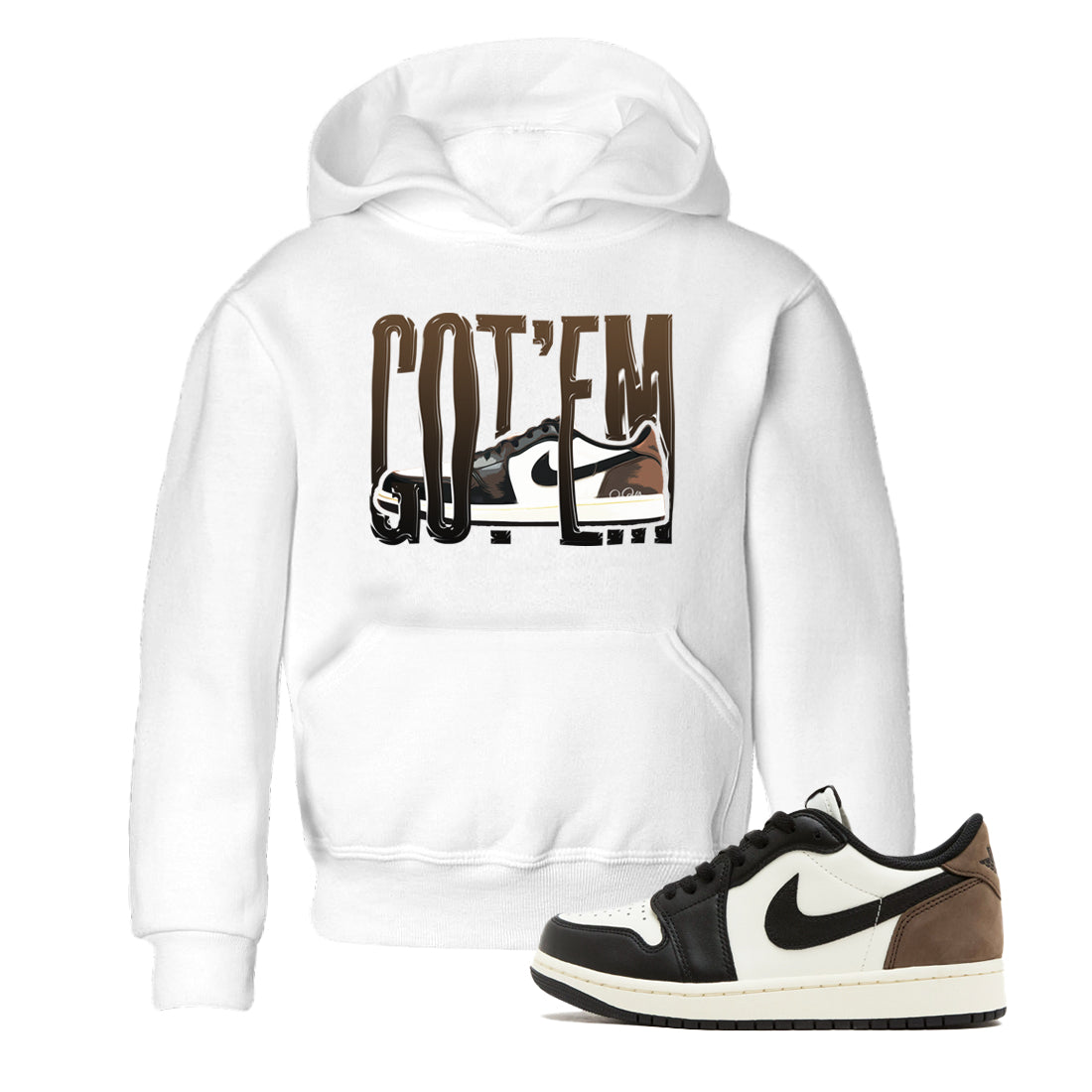 Wiggling Gotem snkmatch Tees Kids - Air Jordan 1 Mocha