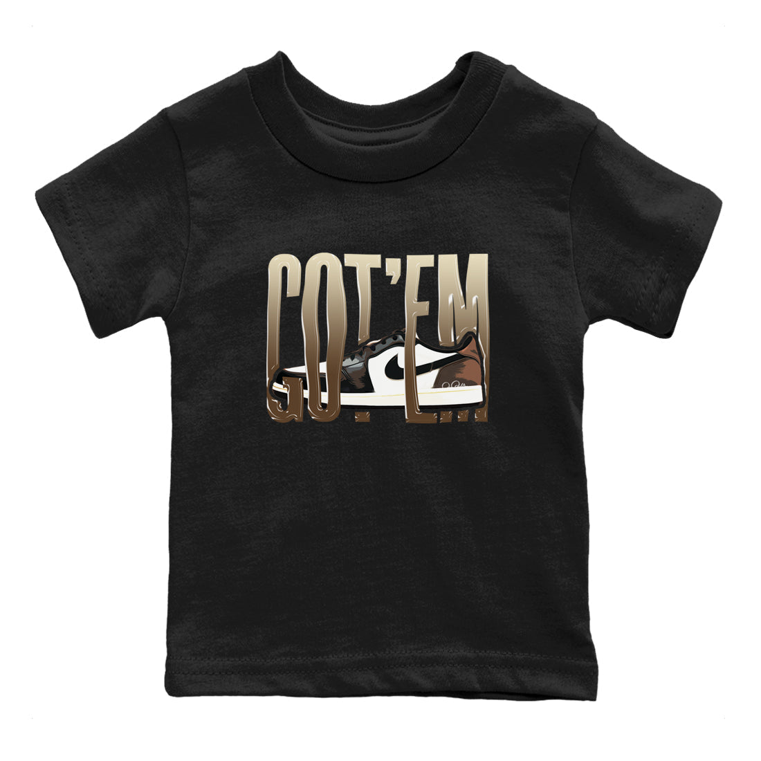 Wiggling Gotem snkmatch Tees Kids - Air Jordan 1 Mocha