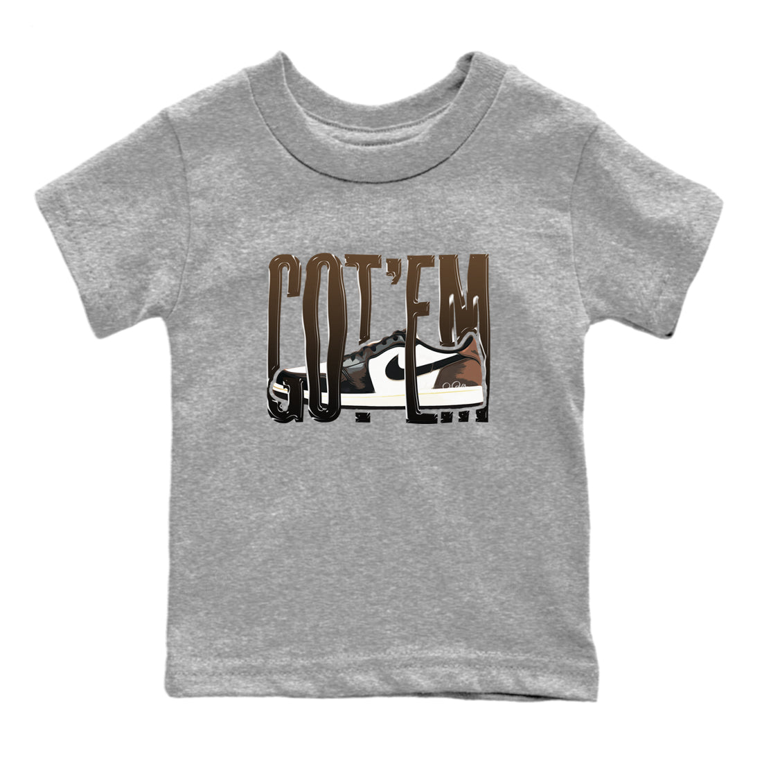 Wiggling Gotem snkmatch Tees Kids - Air Jordan 1 Mocha