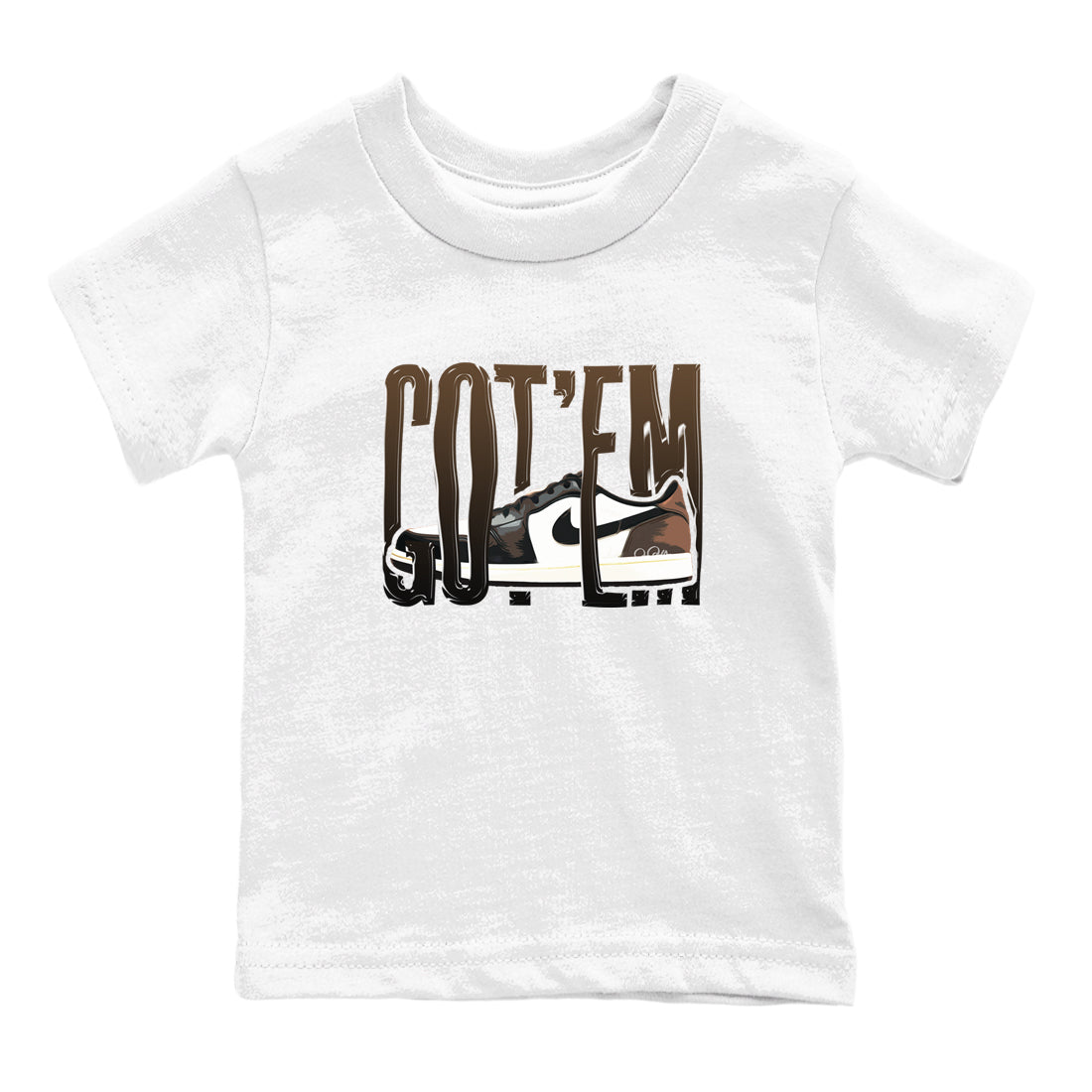 Wiggling Gotem snkmatch Tees Kids - Air Jordan 1 Mocha