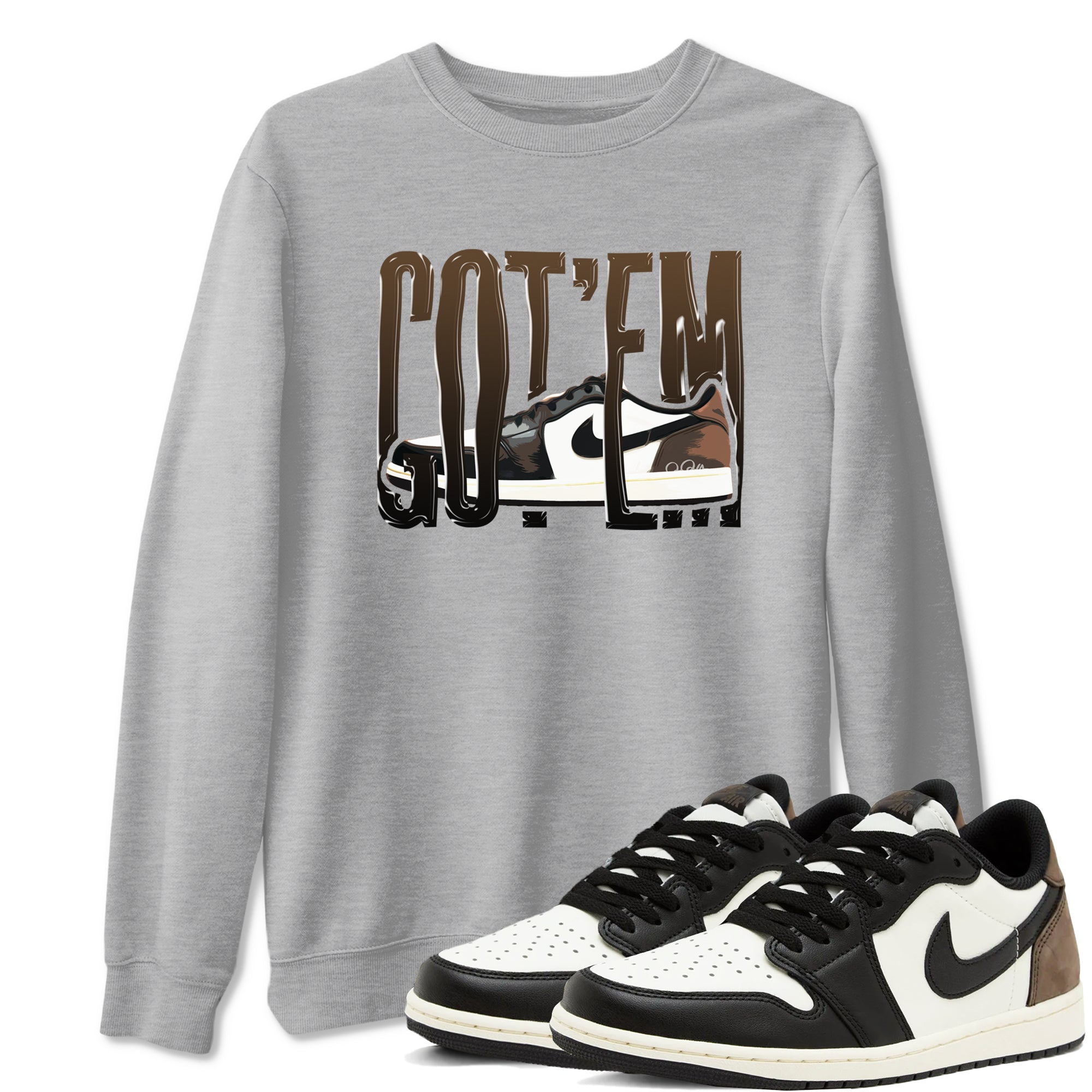 Wiggling Gotem snkmatch Tees - Air Jordan 1 Mocha