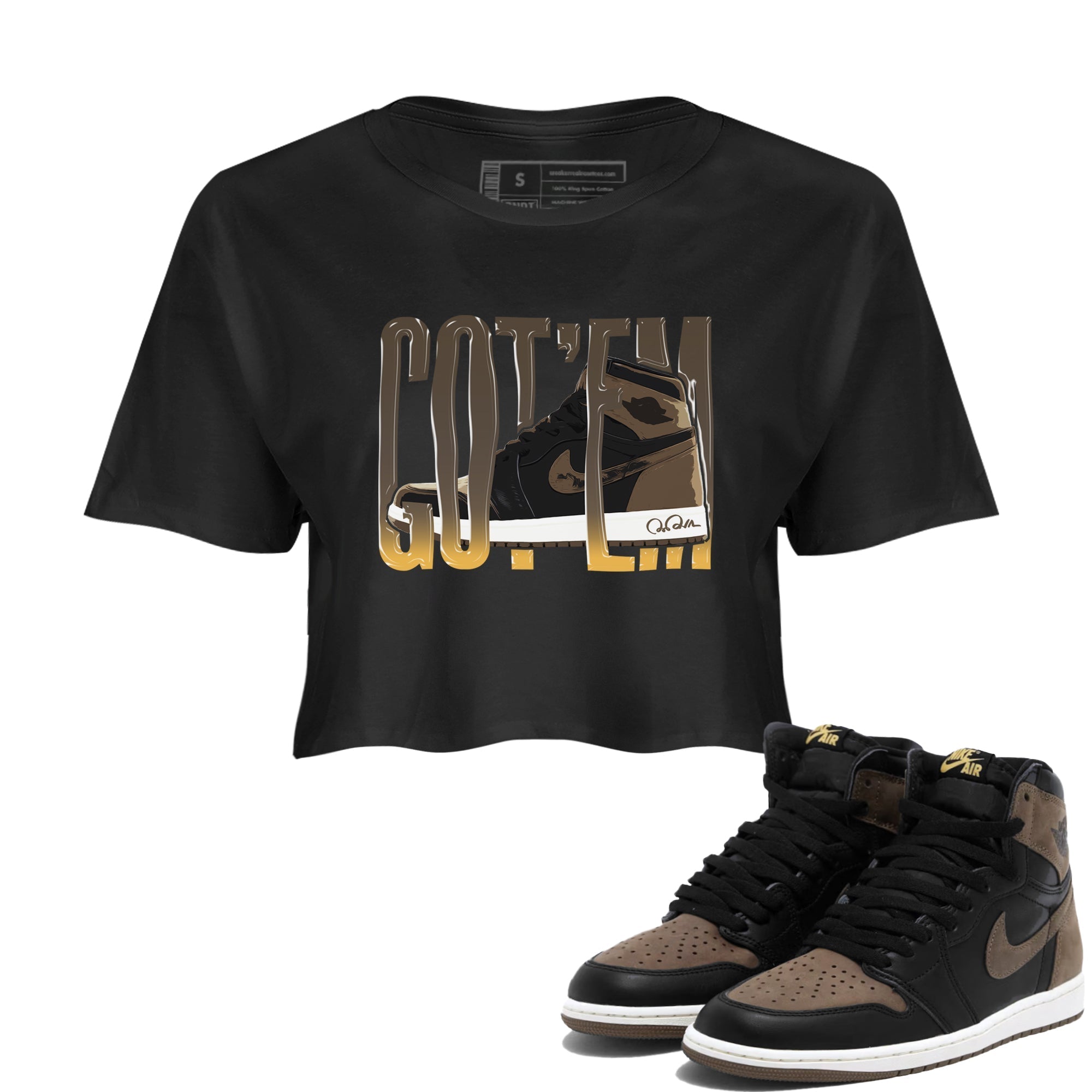 Wiggling Gotem snkmatch Women's Top - Air Jordan 1 Palomino