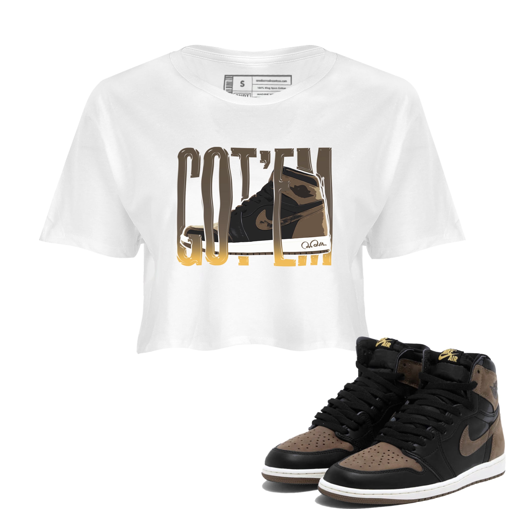 Wiggling Gotem snkmatch Women's Top - Air Jordan 1 Palomino