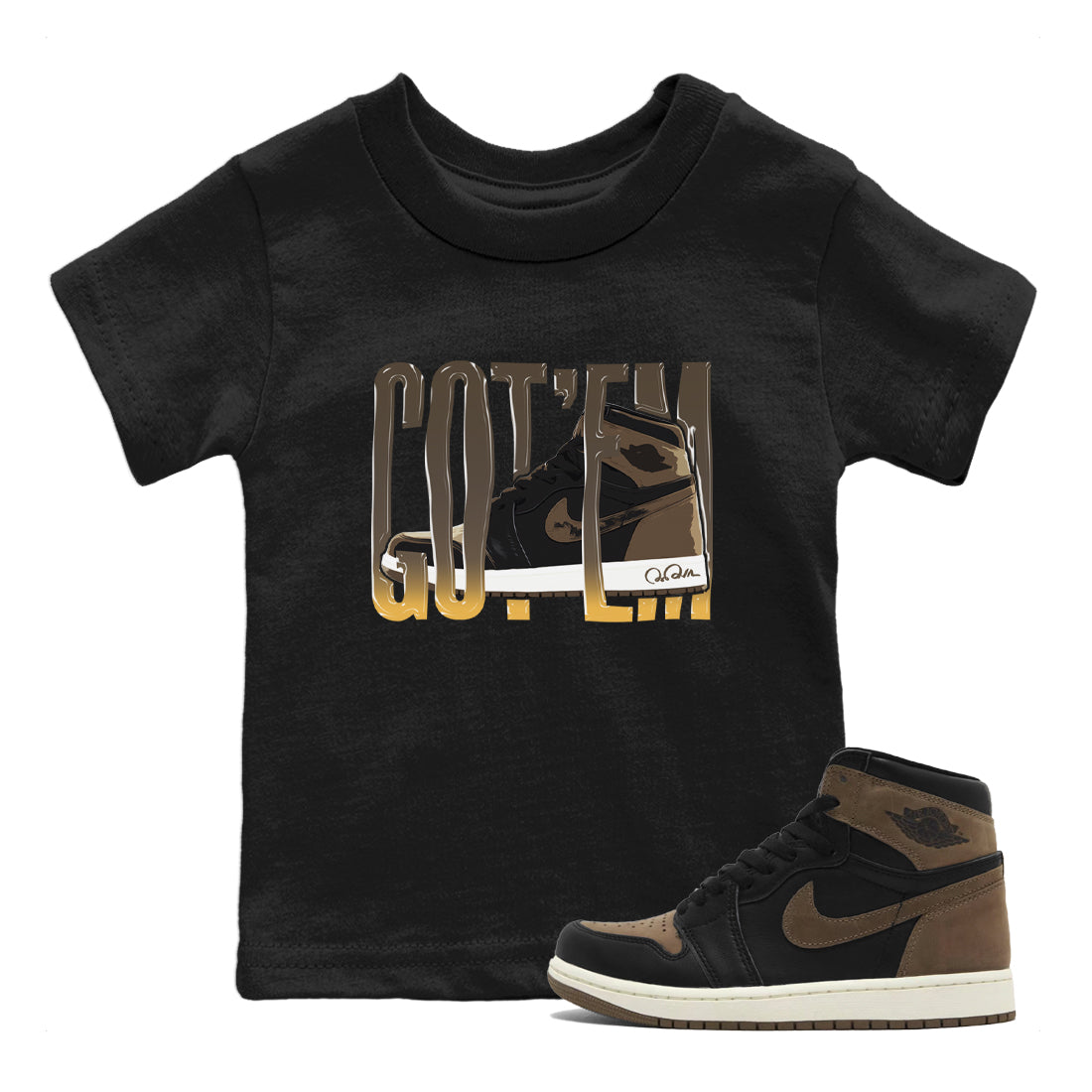 Wiggling Gotem snkmatch Tee Kids - Air Jordan 1 Palomino