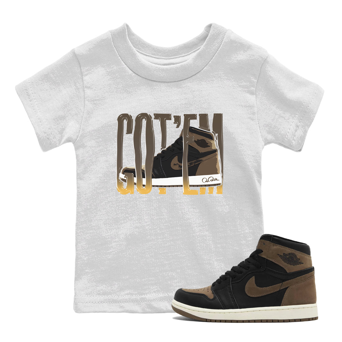 Wiggling Gotem snkmatch Tee Kids - Air Jordan 1 Palomino