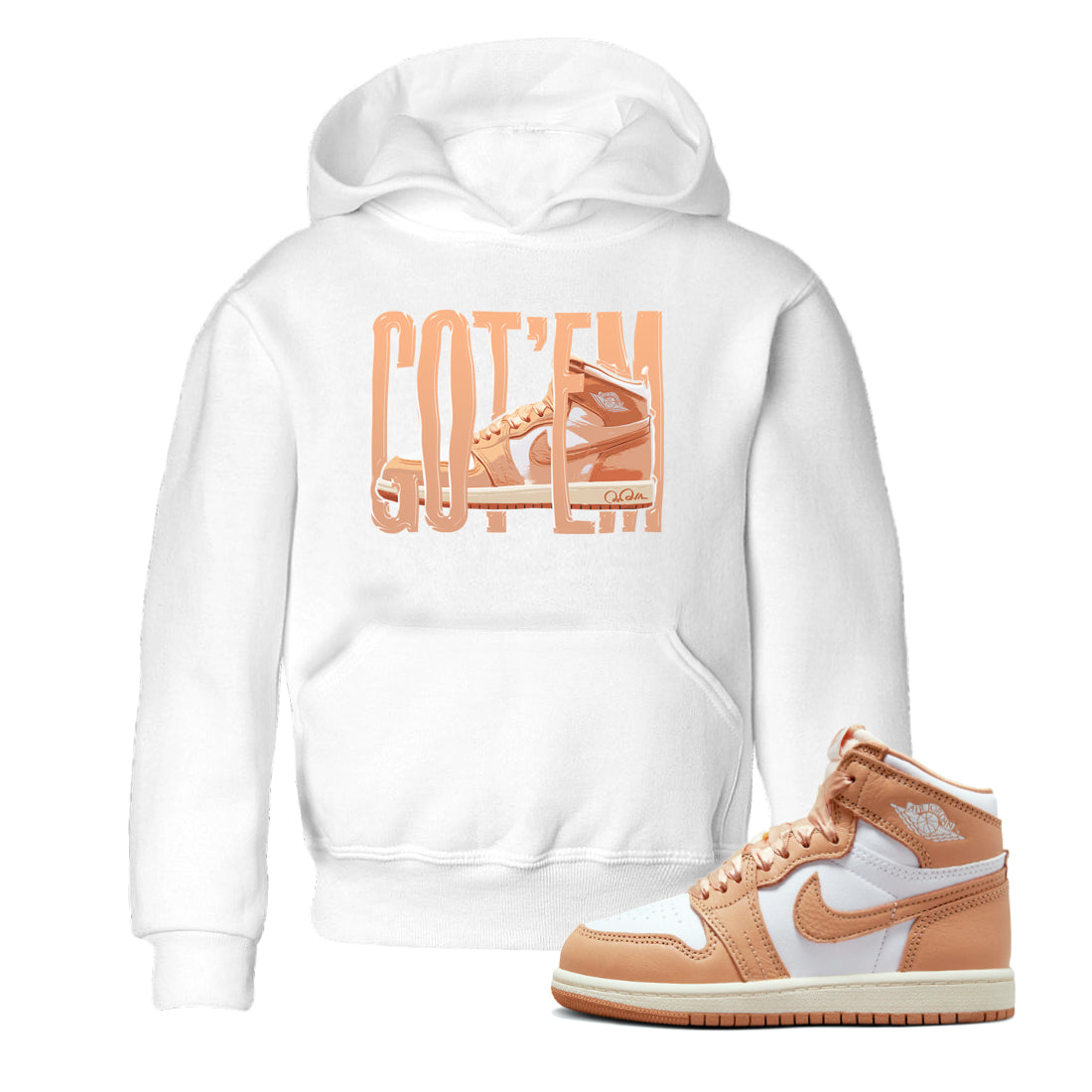 Wiggling Gotem snkmatch Tee Kids - Air Jordan 1 Praline