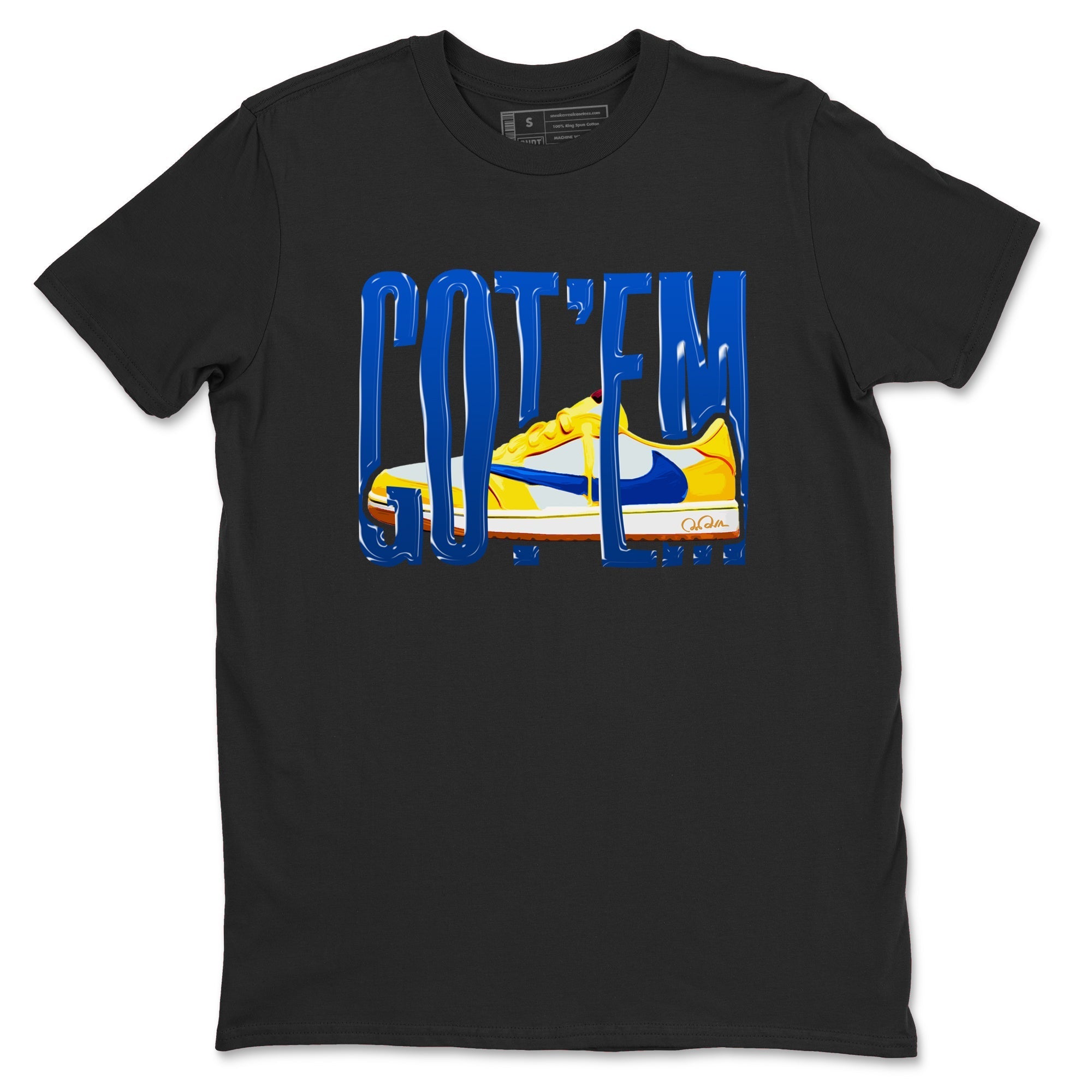 Wiggling Gotem snkmatch Tees - Air Jordan 1 Travis Scott Canary