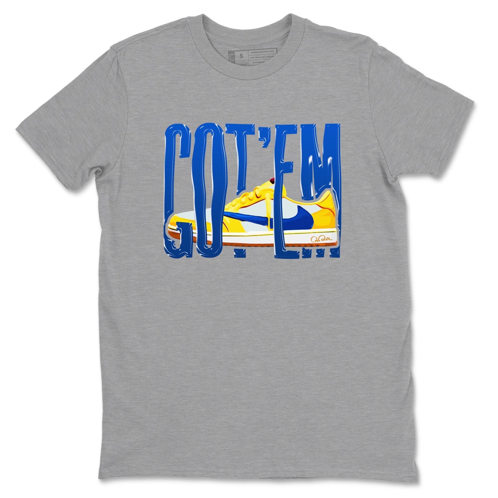 Wiggling Gotem snkmatch Tees - Air Jordan 1 Travis Scott Canary