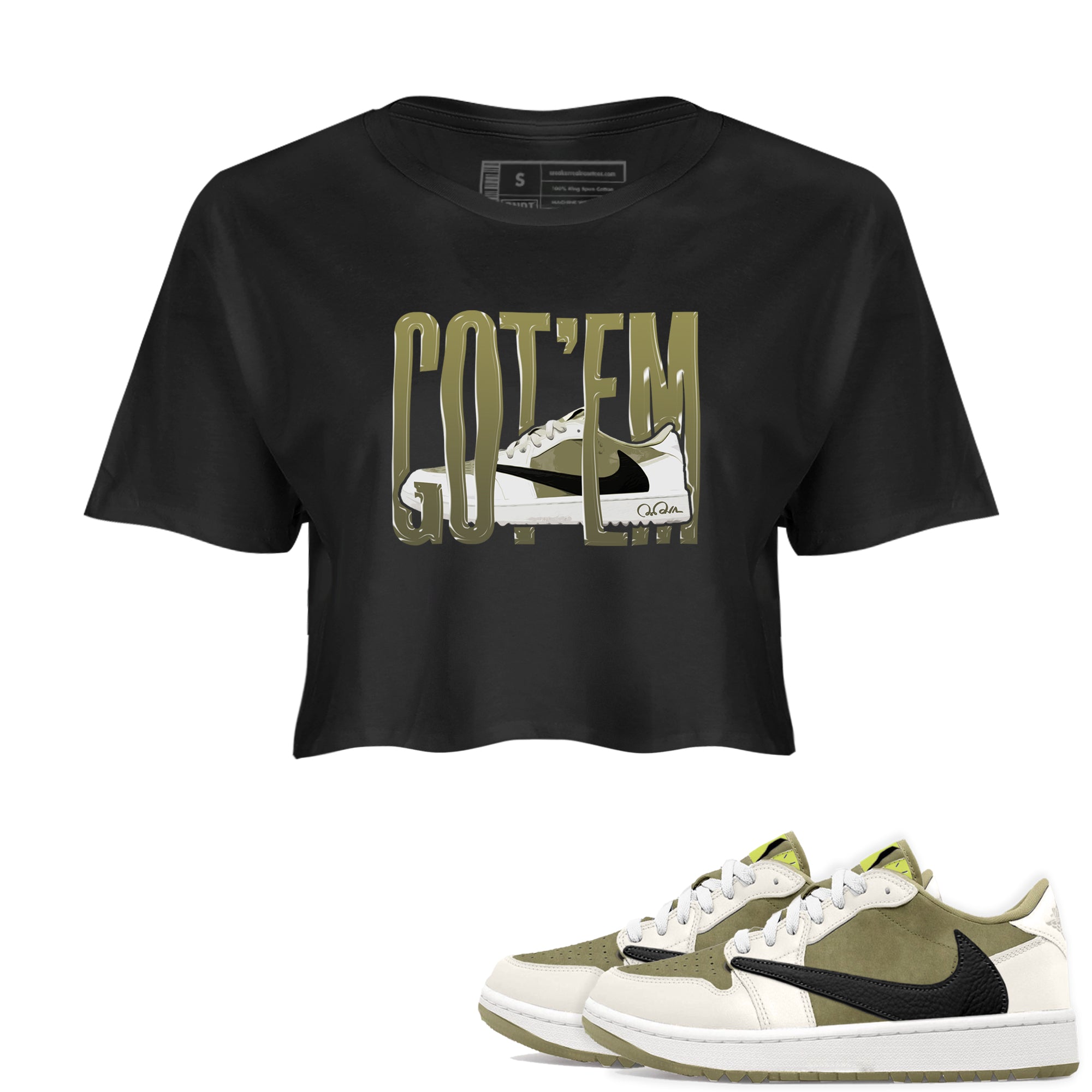 Wiggling Gotem snkmatch Women's Top - Air Jordan 1 Travis Scott Golf