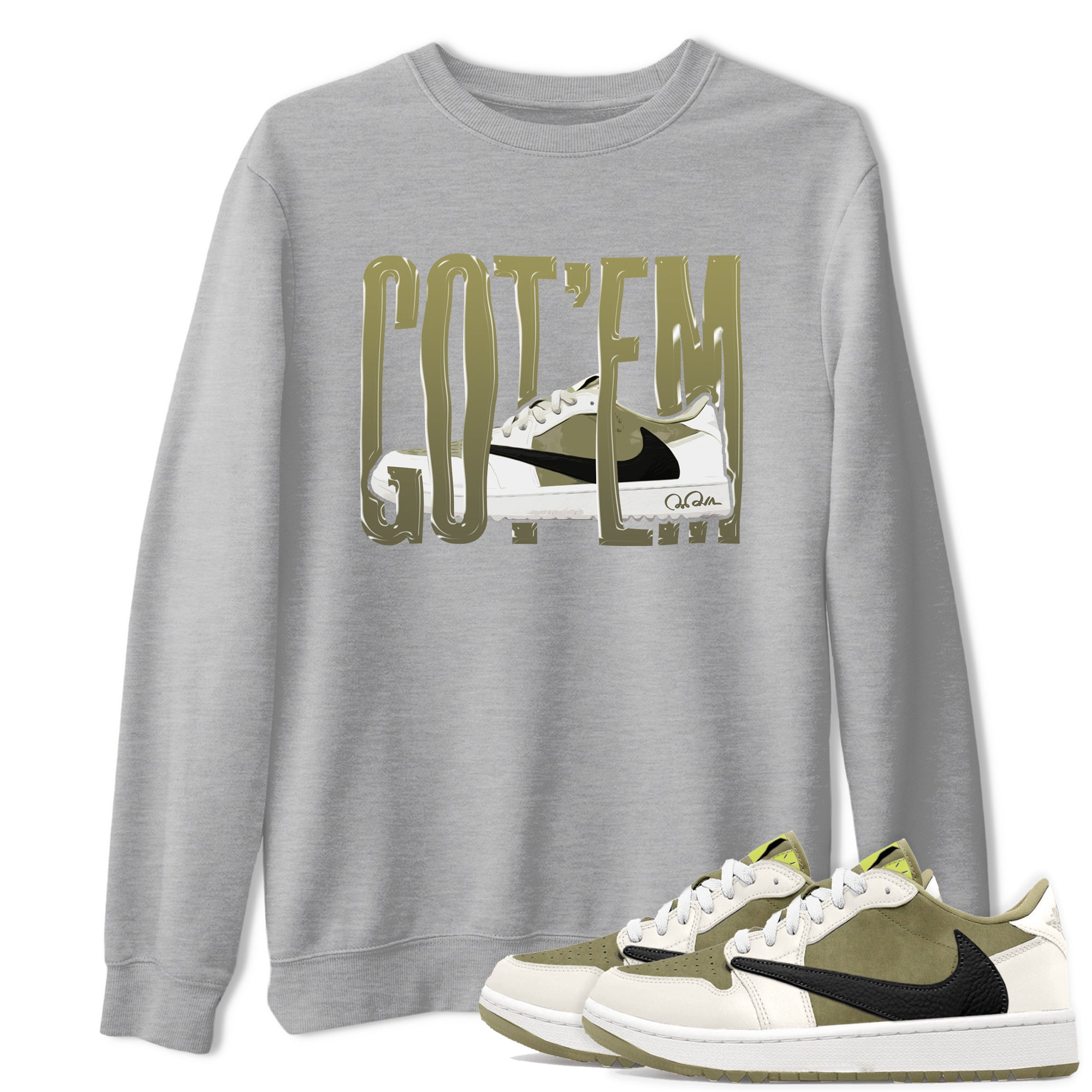 Wiggling Gotem snkmatch Tee - Air Jordan 1 Travis Scott Golf