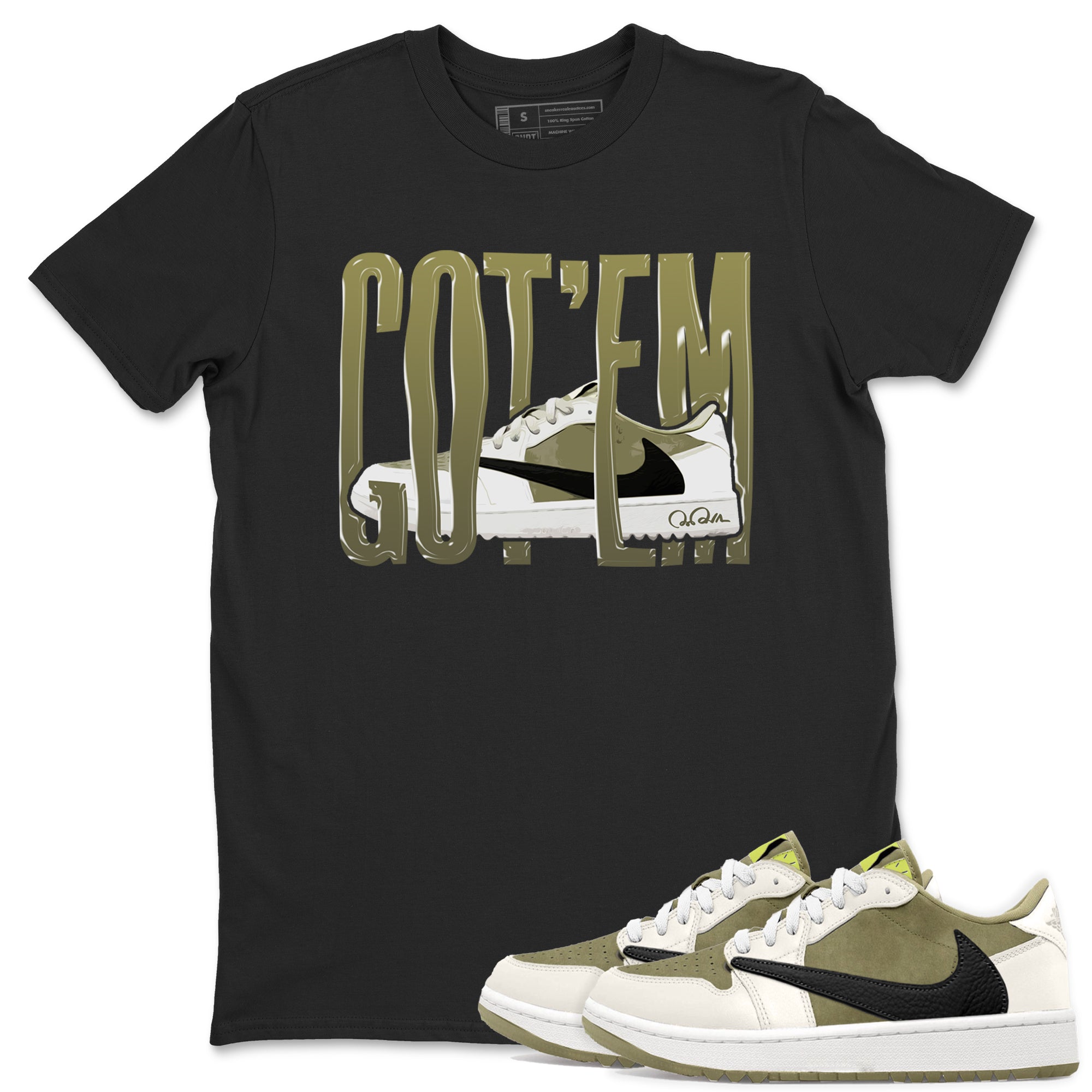 Wiggling Gotem snkmatch Tee - Air Jordan 1 Travis Scott Golf