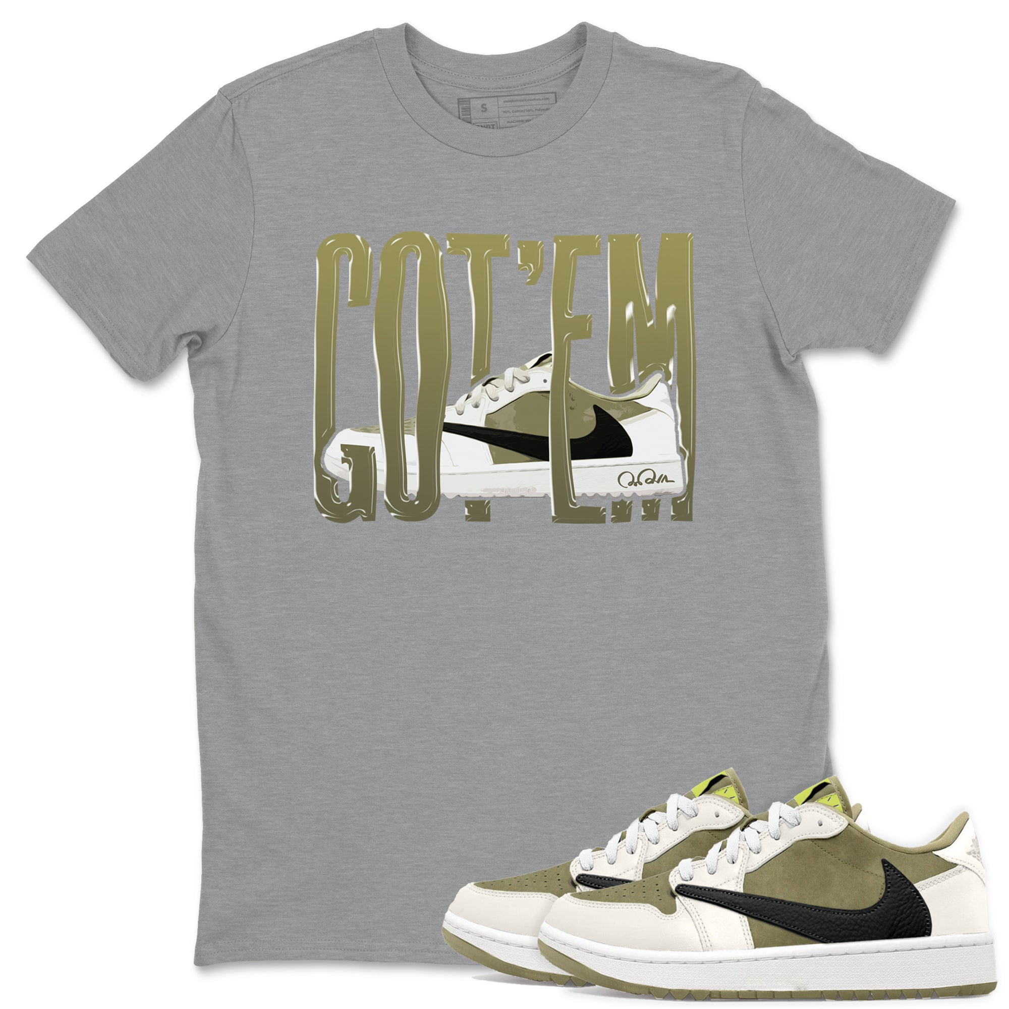 Wiggling Gotem snkmatch Tee - Air Jordan 1 Travis Scott Golf