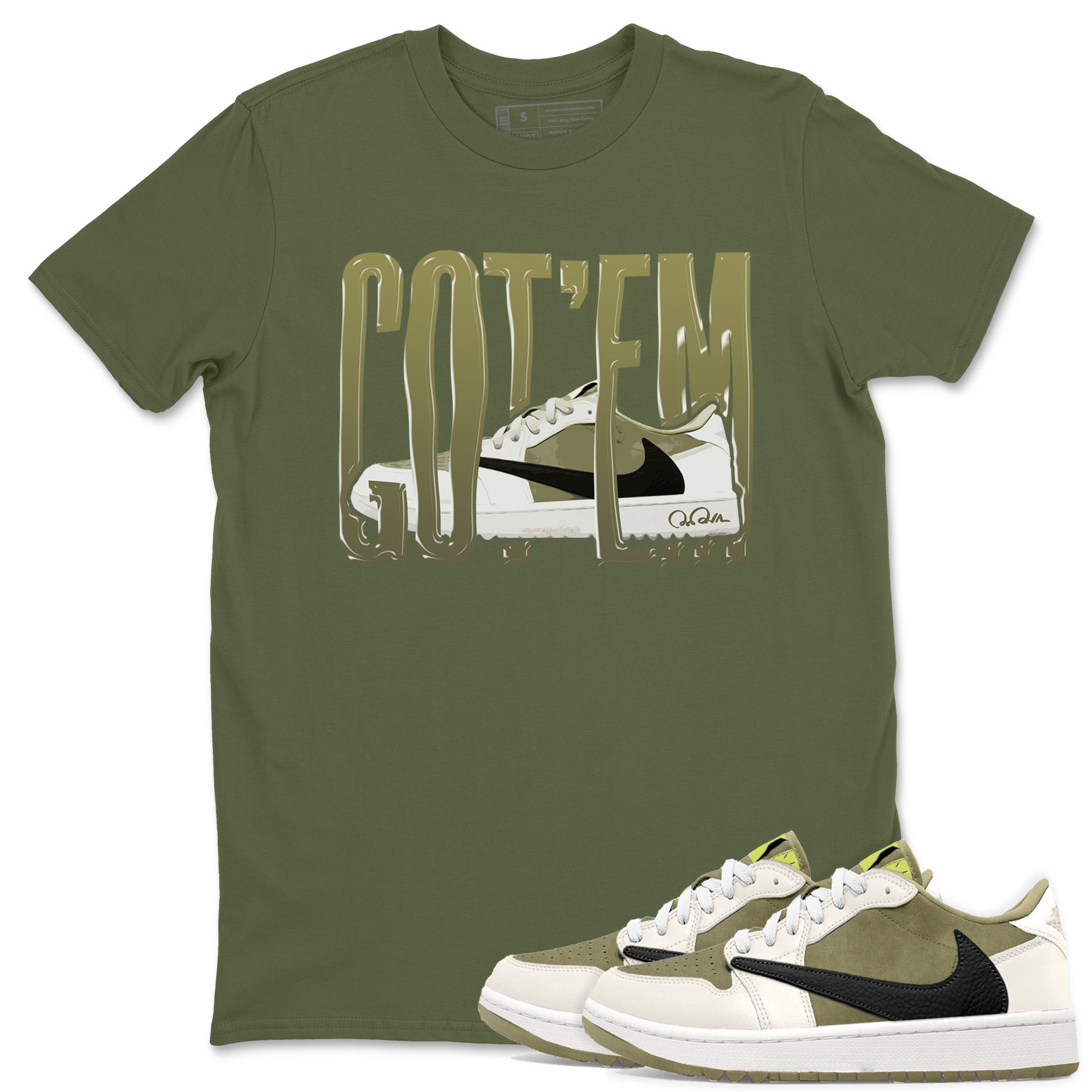 Wiggling Gotem snkmatch Tee - Air Jordan 1 Travis Scott Golf