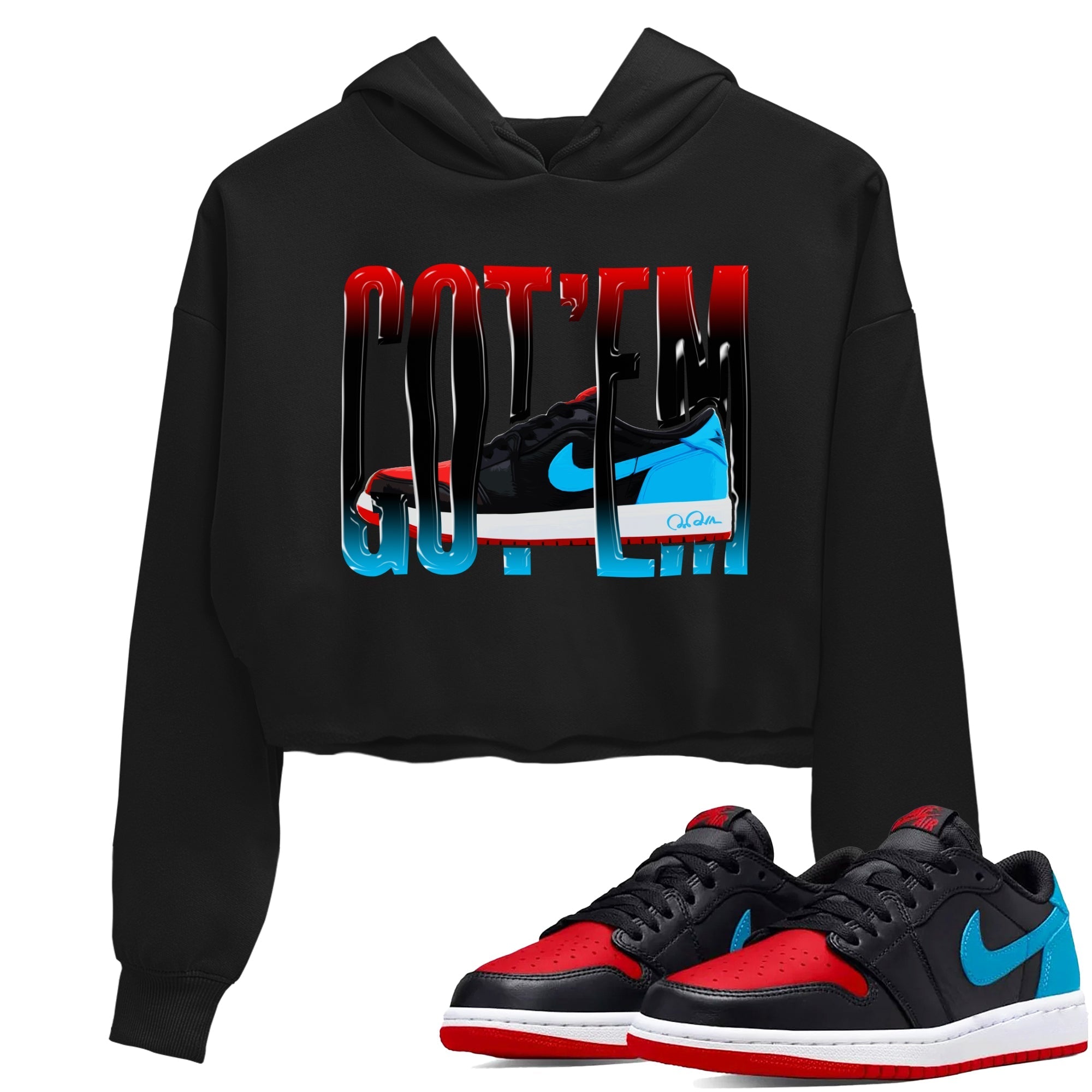 Wiggling Gotem Women's Tops - Air Jordan 1 UNC to Chicago