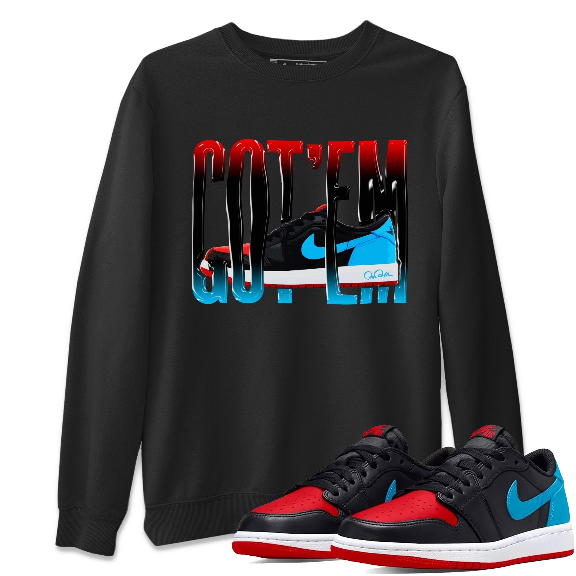Wiggling Gotem Unisex Tops - Air Jordan 1 UNC to Chicago