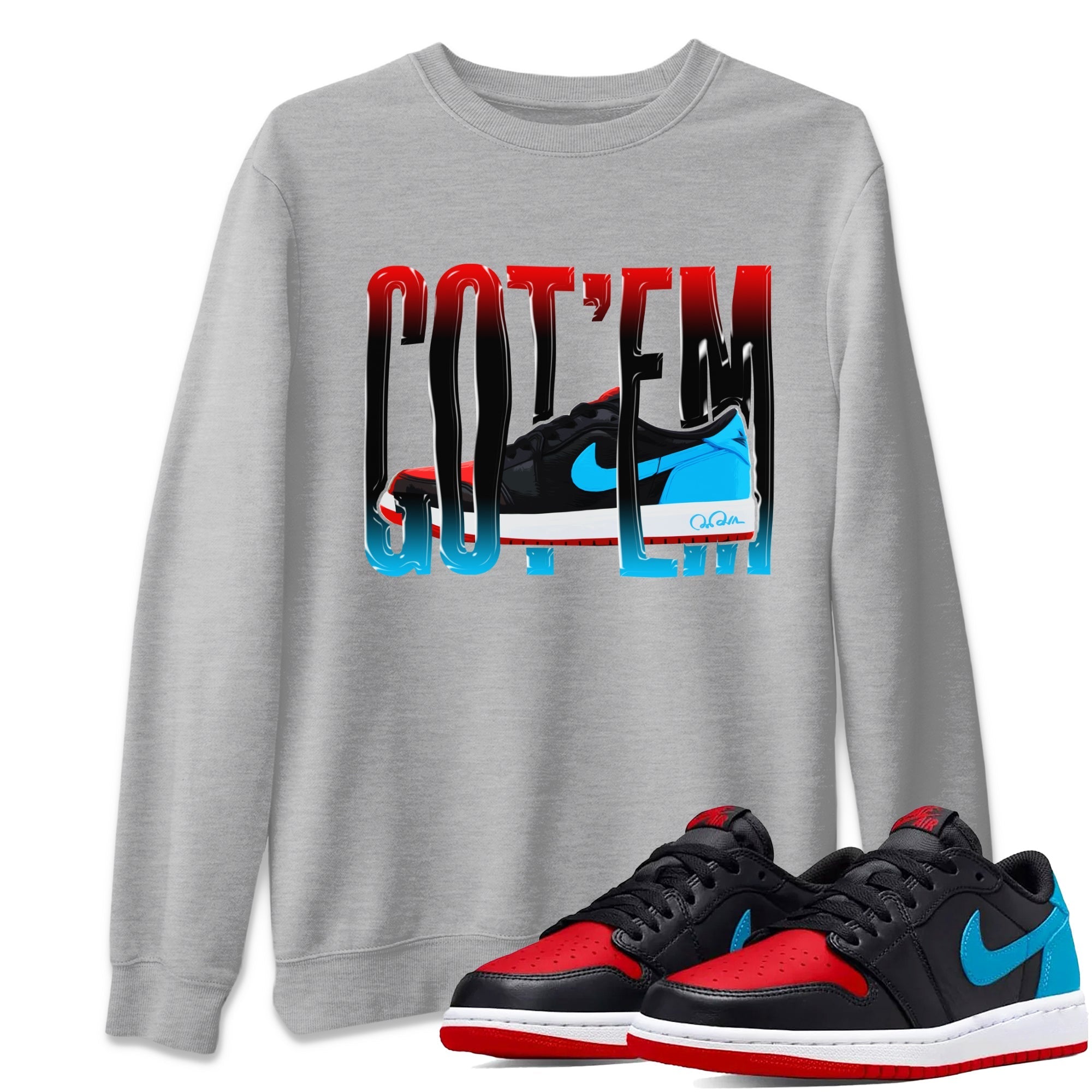 Wiggling Gotem Unisex Tops - Air Jordan 1 UNC to Chicago