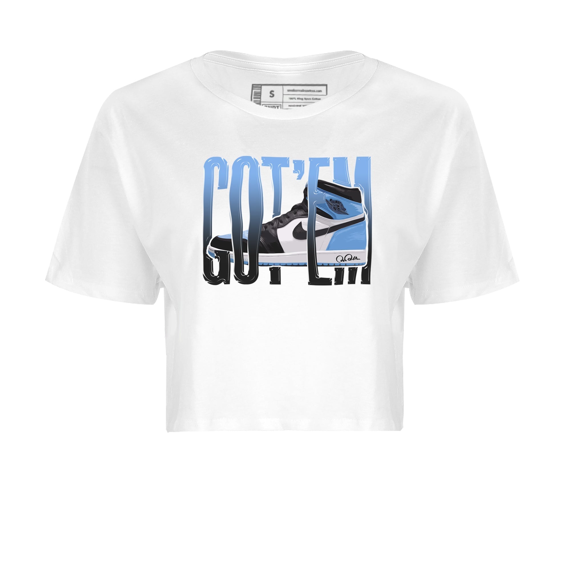 Wiggling Gotem Women's Tops - Air Jordan 1 UNC Toe