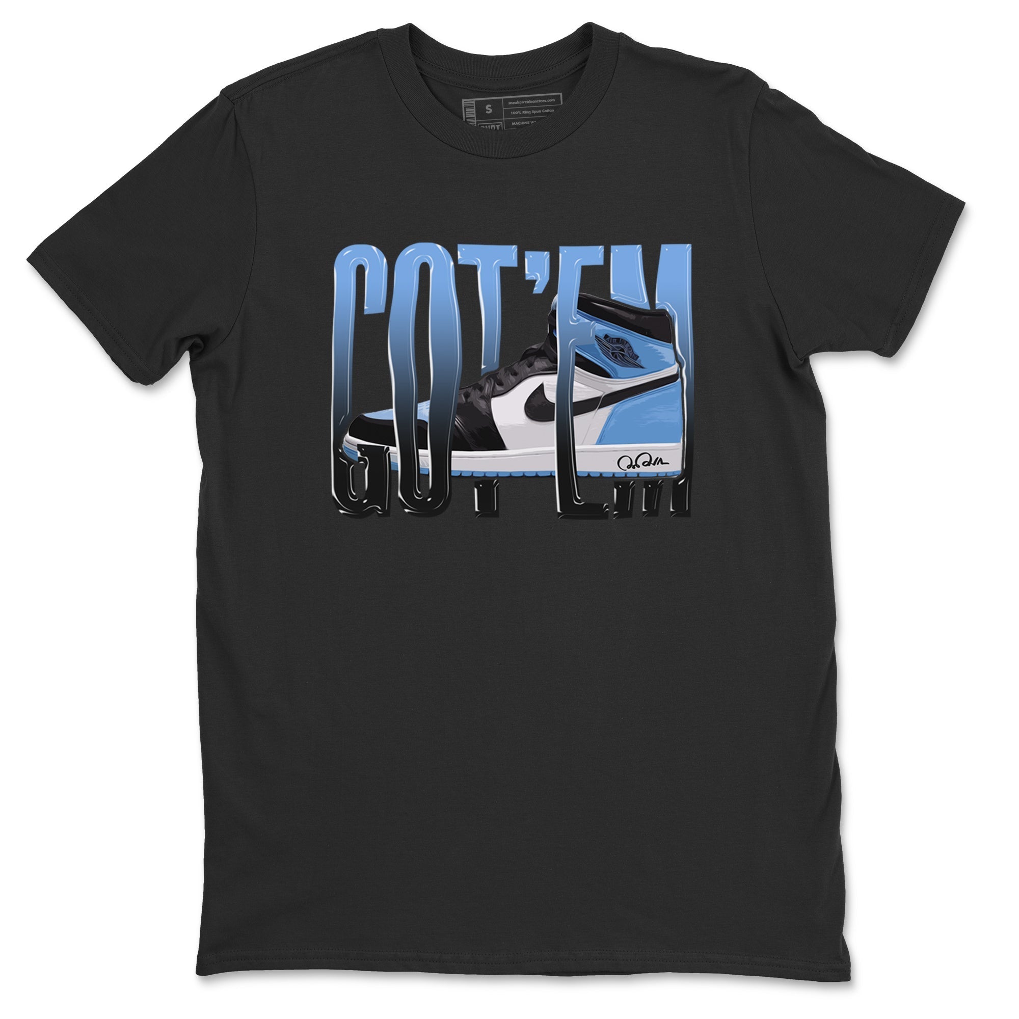 Wiggling Gotem Unisex Tops - Air Jordan 1 UNC Toe