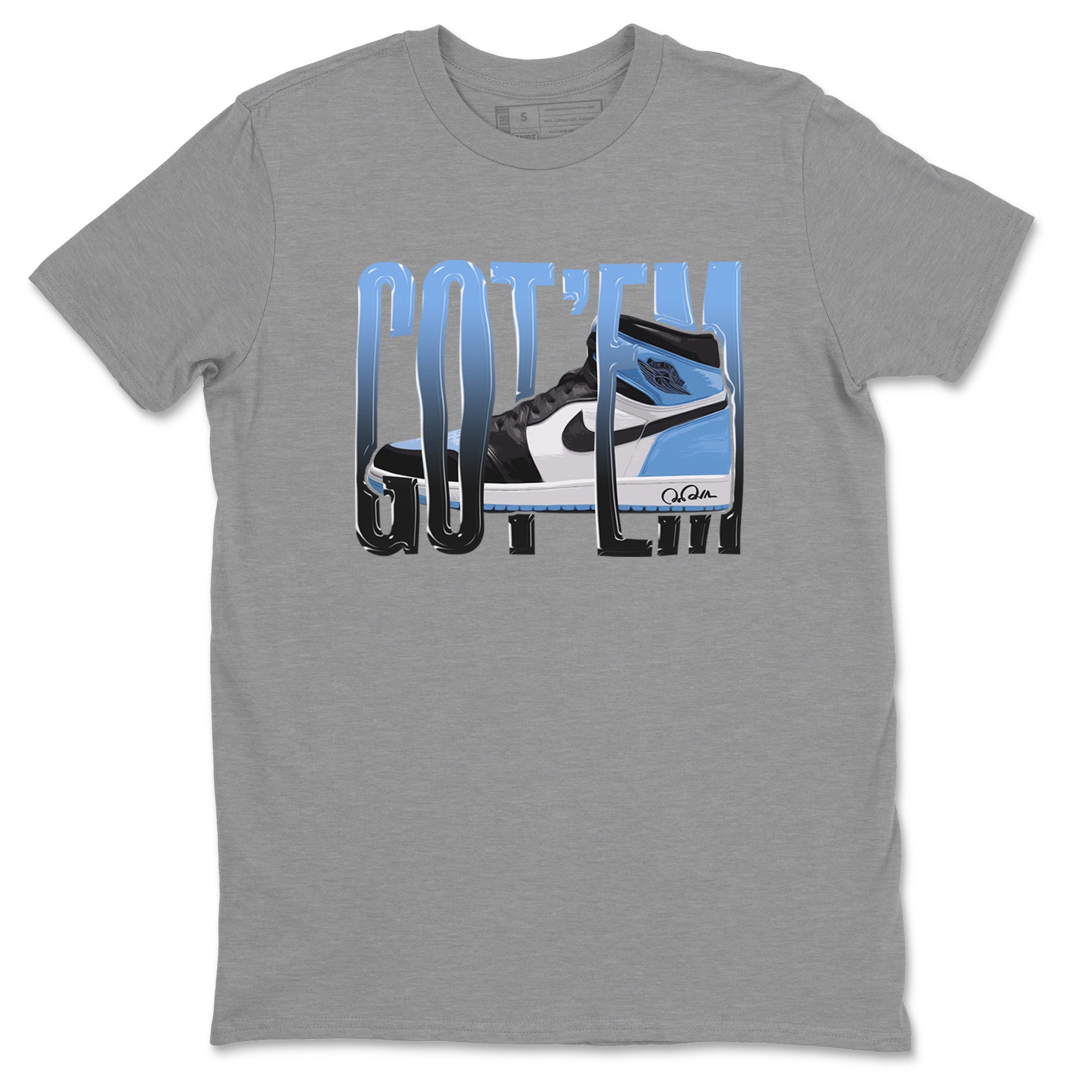 Wiggling Gotem Unisex Tops - Air Jordan 1 UNC Toe