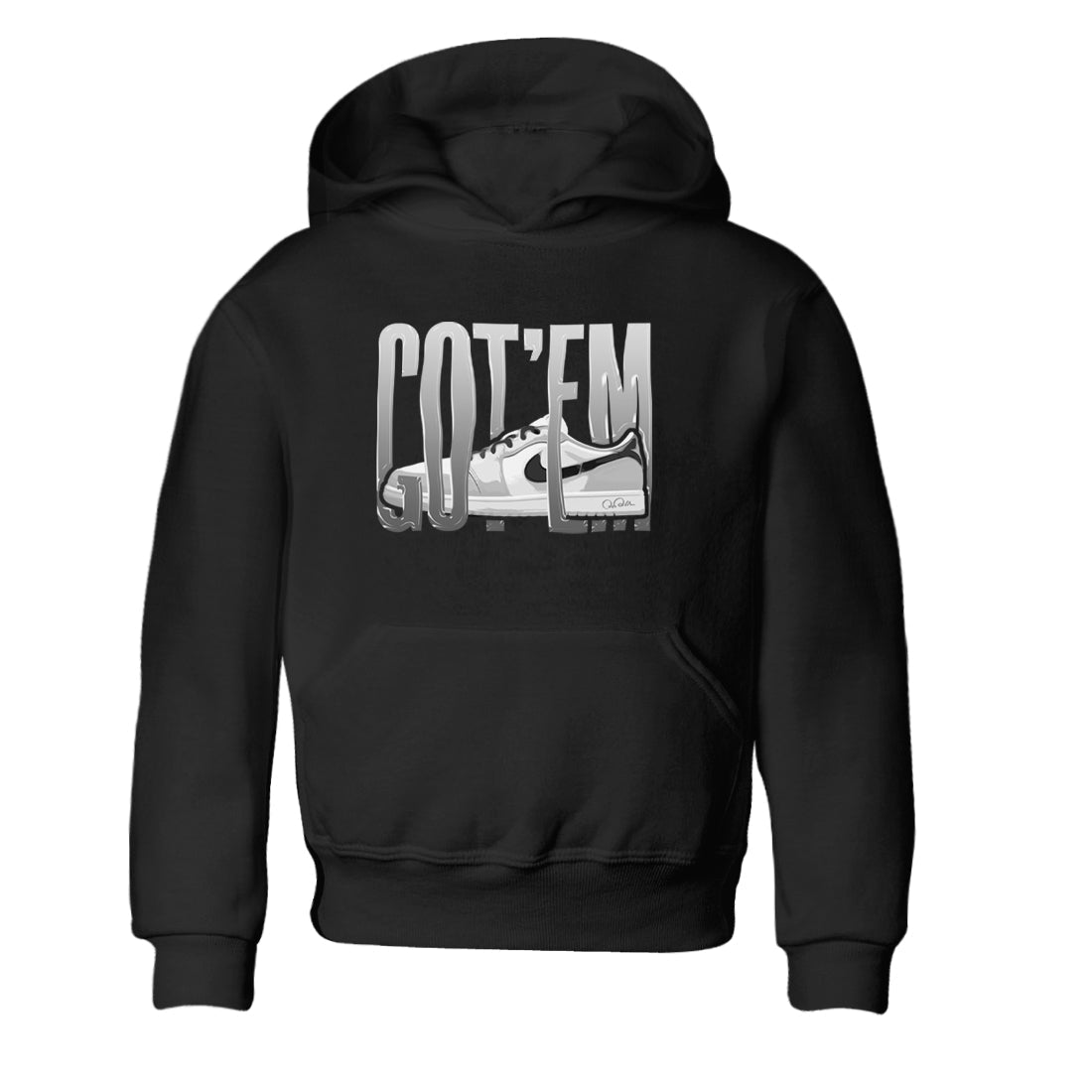 Wiggling Gotem snkmatch Tees Kids - Air Jordan 1 Wolf Grey