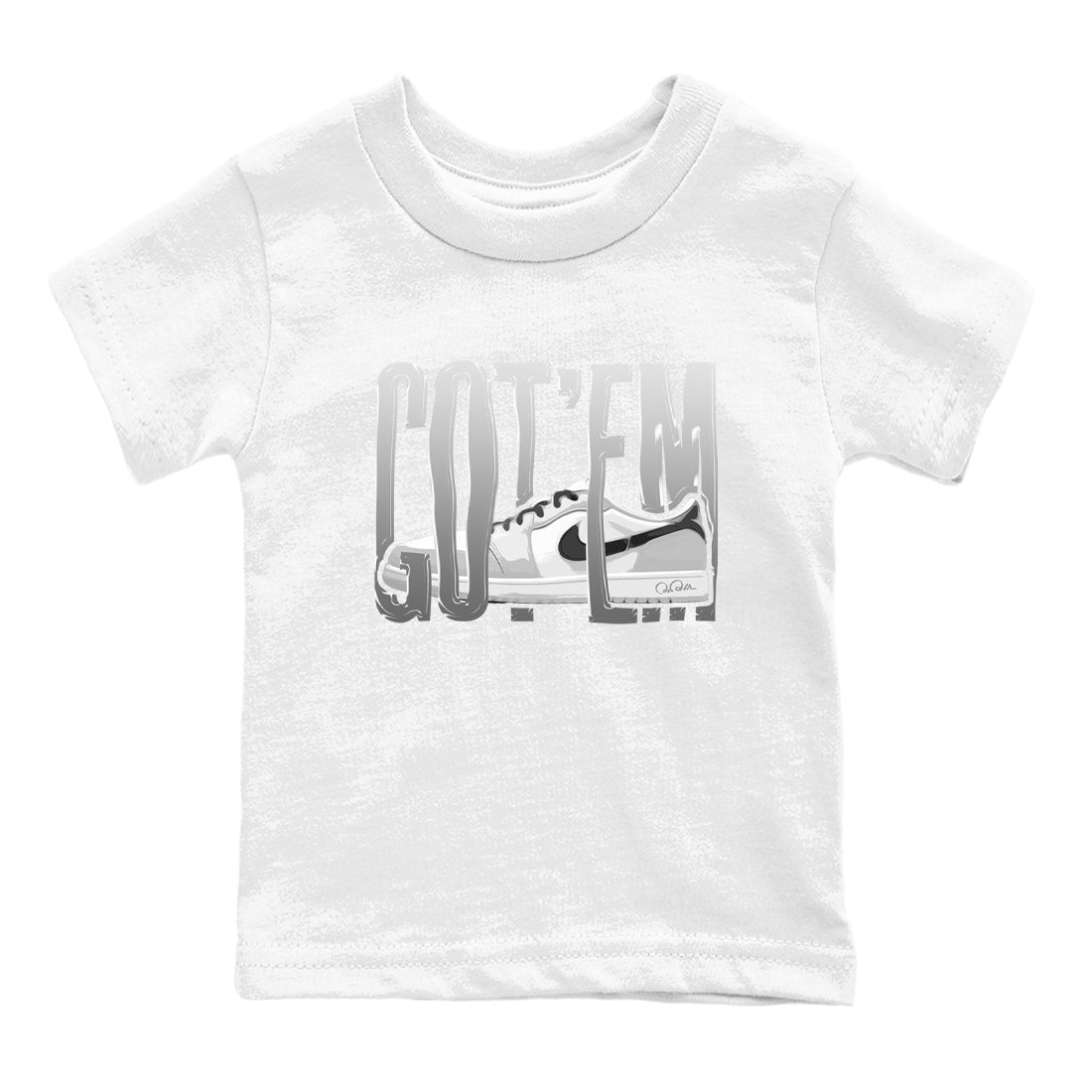 Wiggling Gotem snkmatch Tees Kids - Air Jordan 1 Wolf Grey