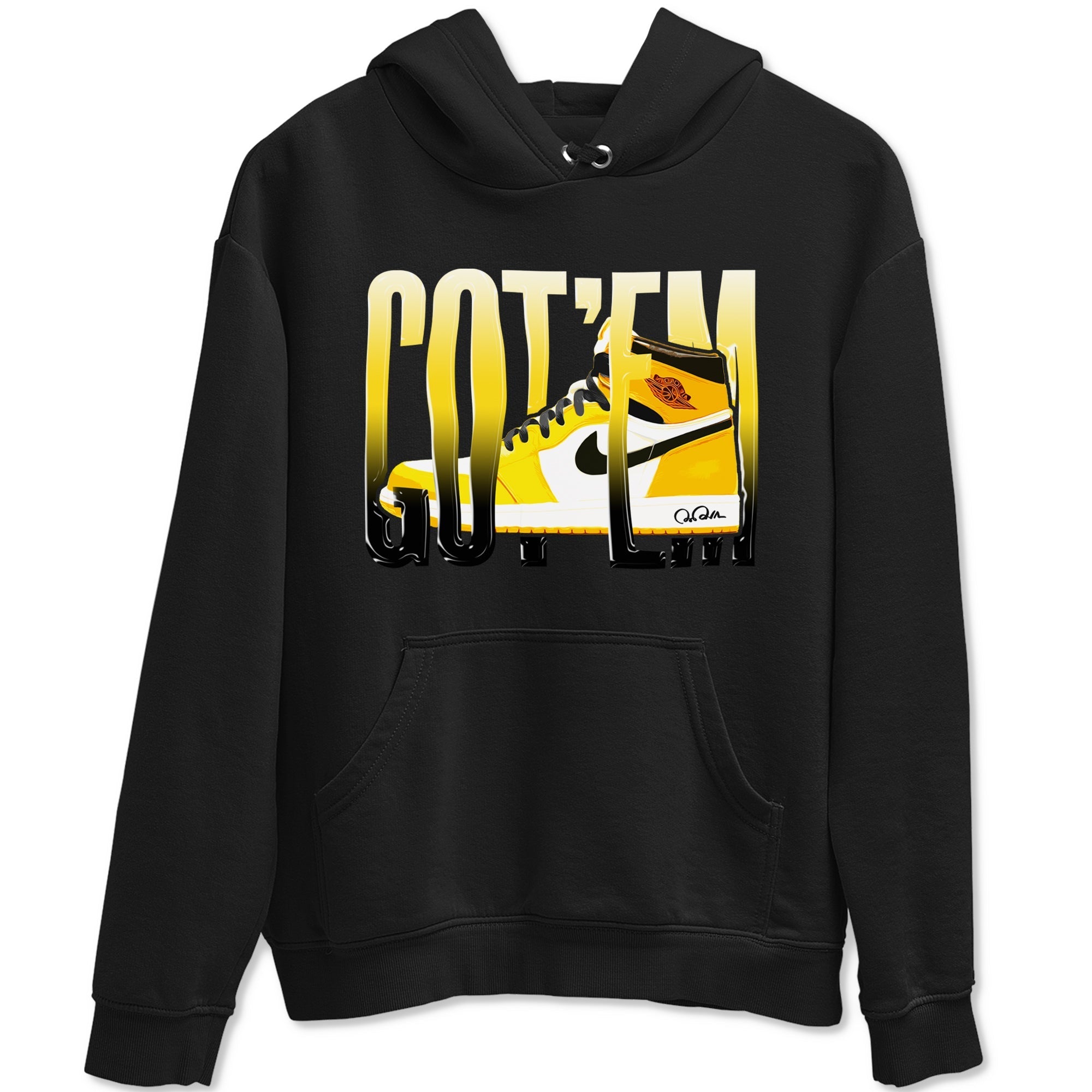 Wiggling Gotem snkmatch Tees - Air Jordan 1 Yellow Ochre