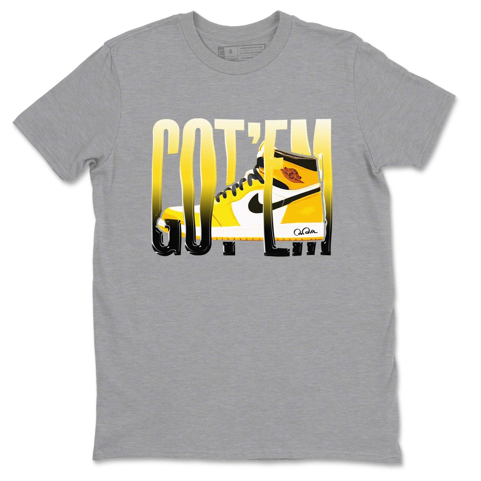 Wiggling Gotem snkmatch Tees - Air Jordan 1 Yellow Ochre