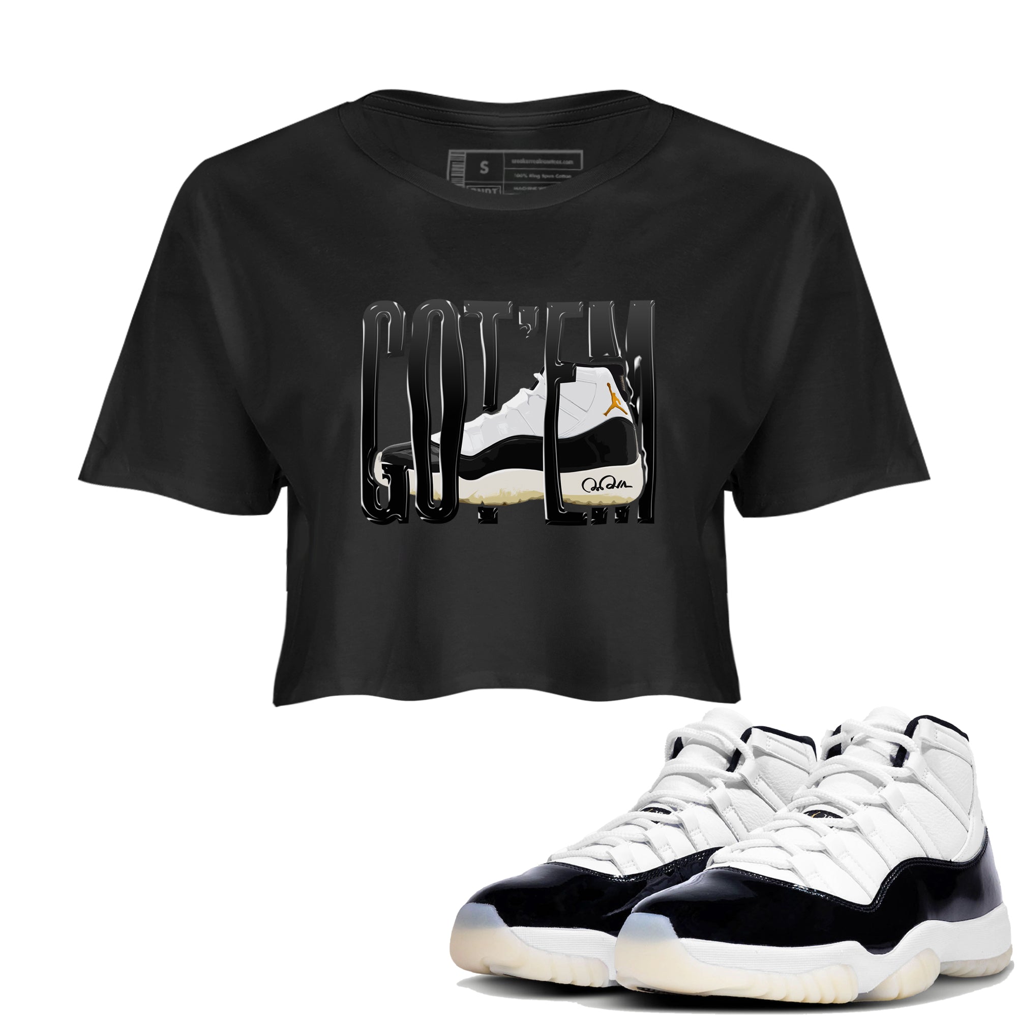 Wiggling Gotem snkmatch Women's Top - Air Jordan 11 Gratitude