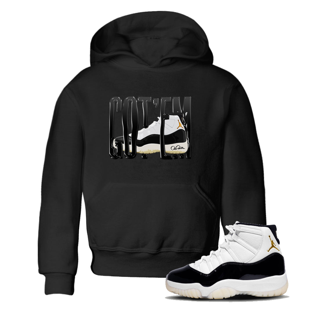 Wiggling Gotem snkmatch Tee Kids - Air Jordan 11 Gratitude
