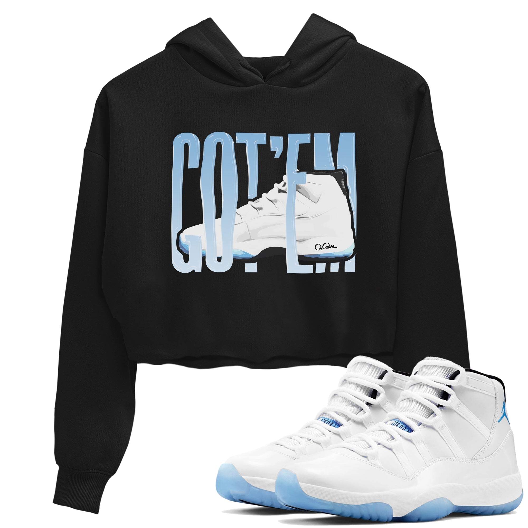 Wiggling Gotem snkmatch Women's Top - Air Jordan 11 Legend Blue