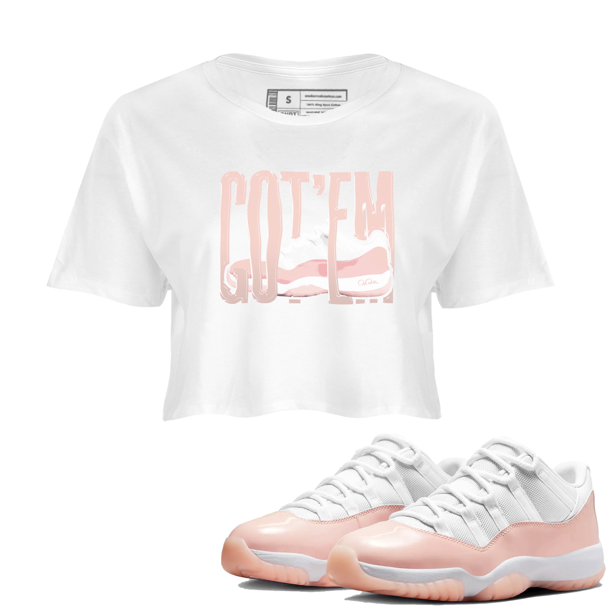 Wiggling Gotem snkmatch Women's Top - Air Jordan 11 Legend Pink