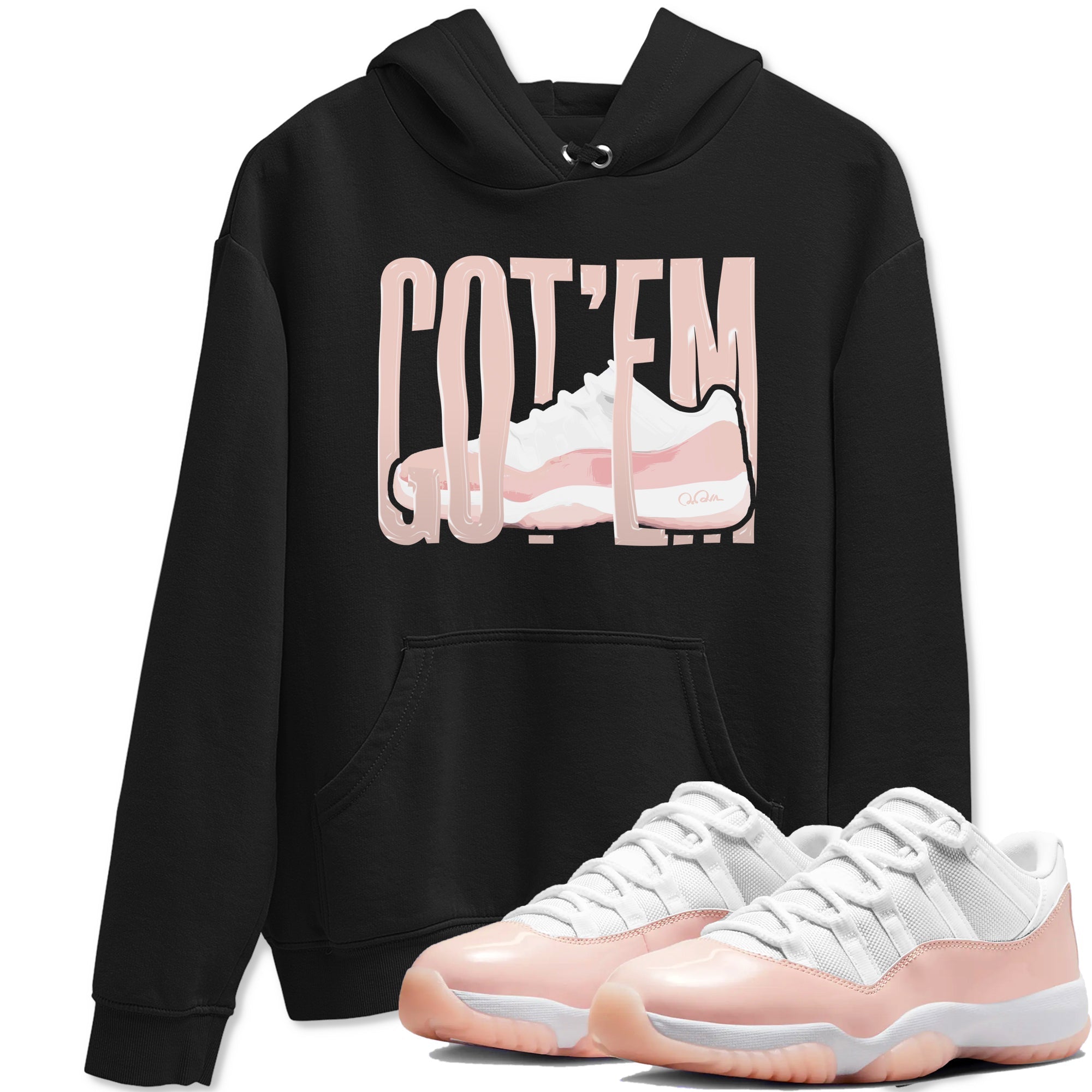 Wiggling Gotem snkmatch Tees - Air Jordan 11 Legend Pink