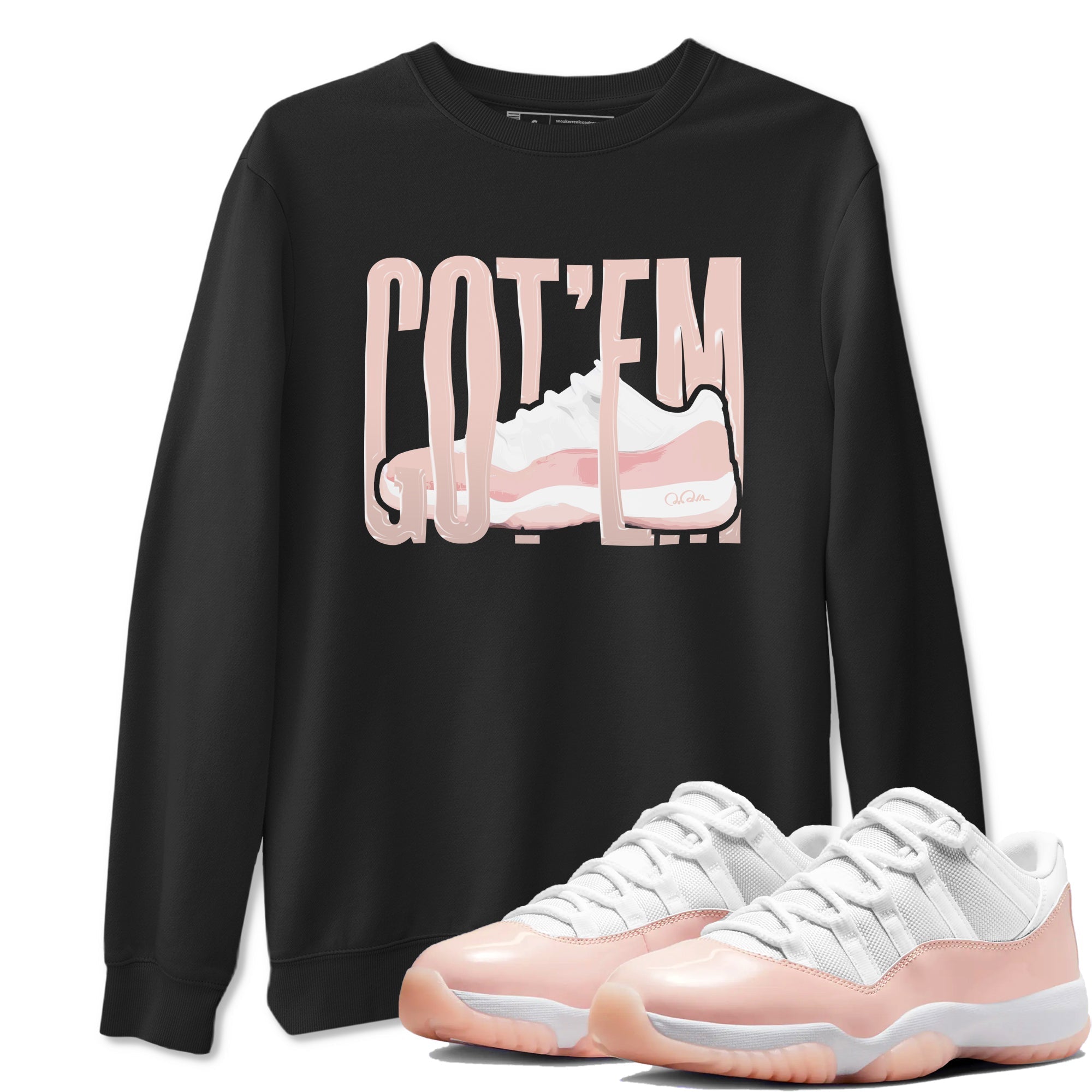 Wiggling Gotem snkmatch Tees - Air Jordan 11 Legend Pink