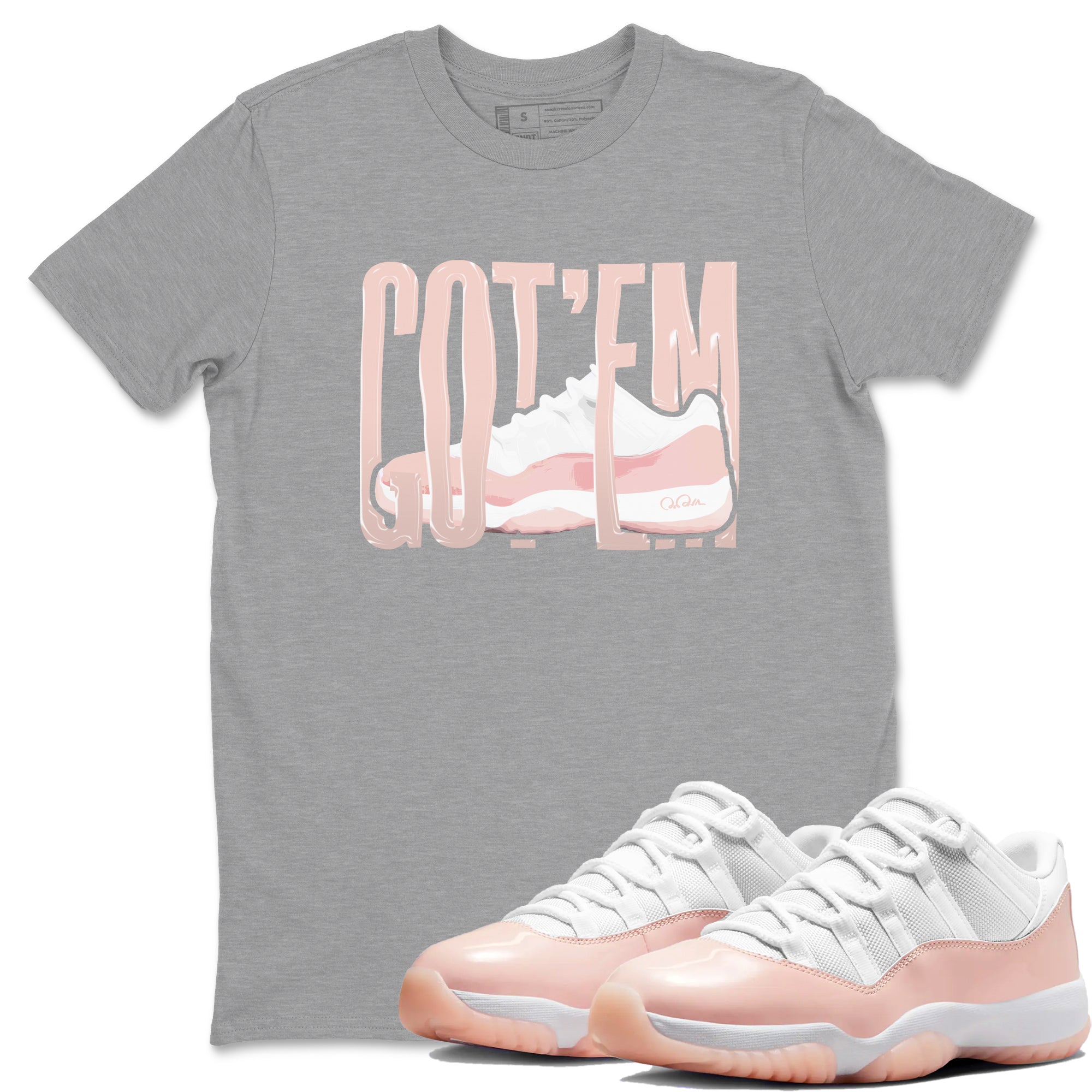 Wiggling Gotem snkmatch Tees - Air Jordan 11 Legend Pink