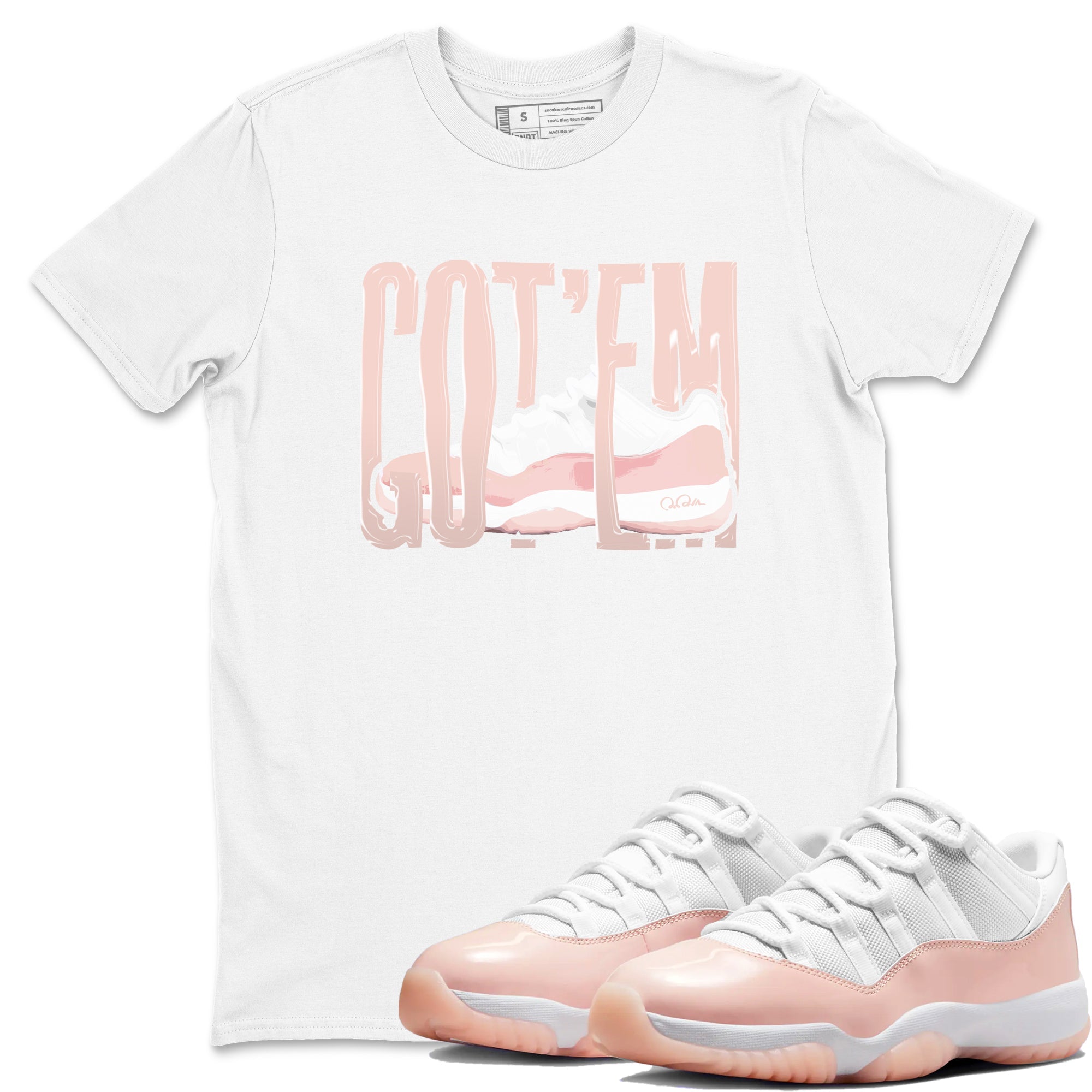 Wiggling Gotem snkmatch Tees - Air Jordan 11 Legend Pink