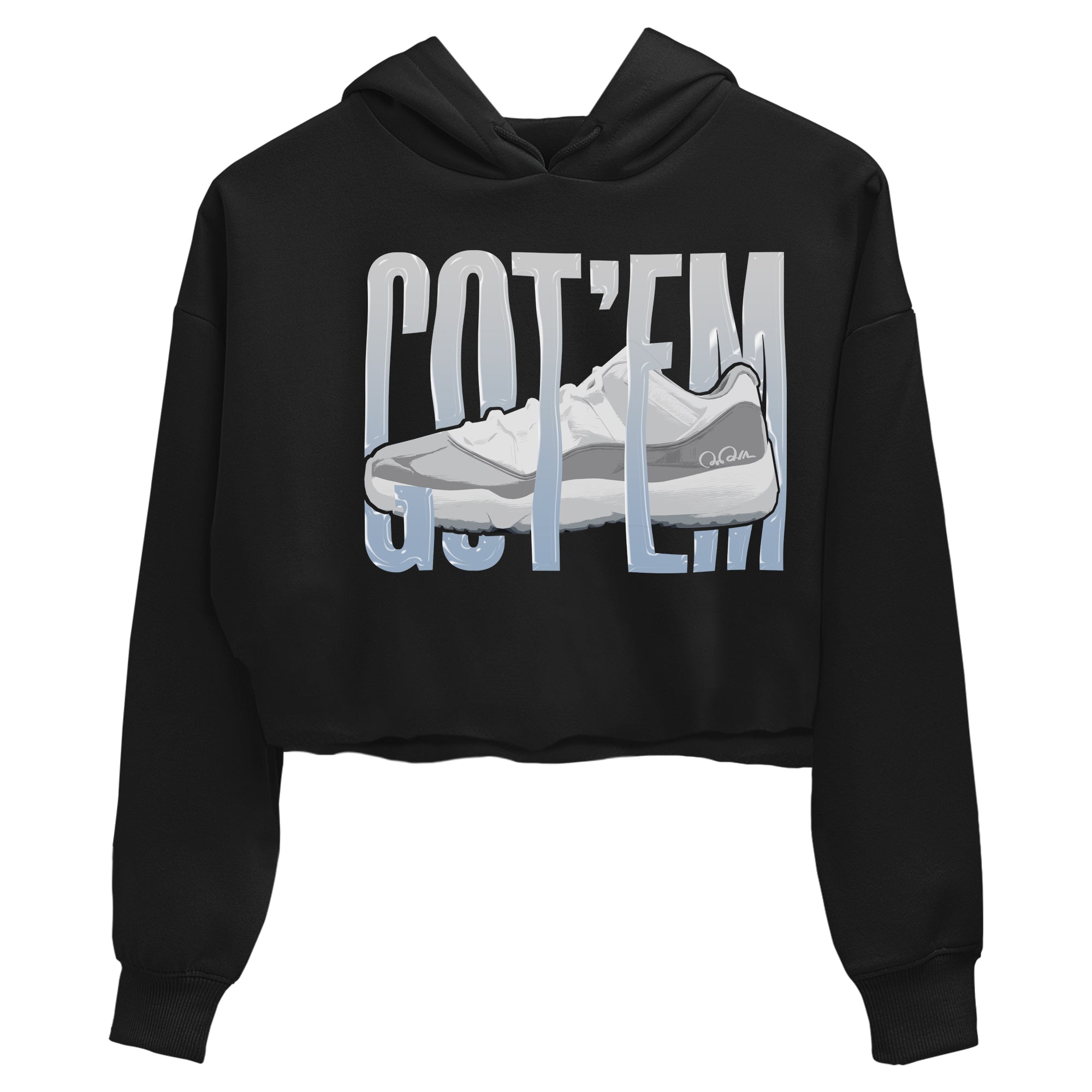 Wiggling Gotem Women's Tops - Air Jordan 11 White Cement